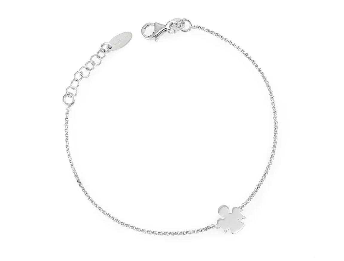 Amen ezüst Angel karkötő 19 cm - BRAB3