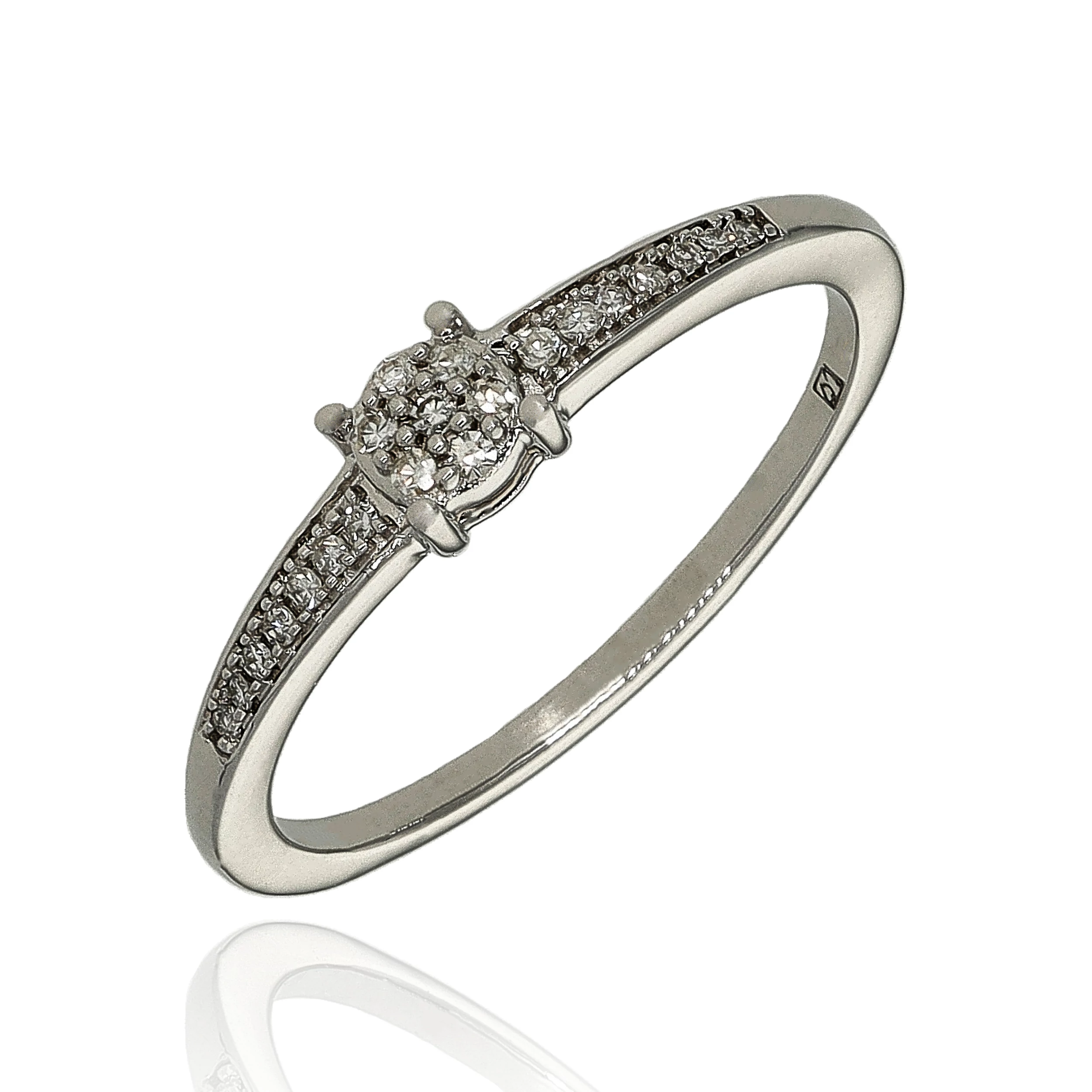 Fehér arany gyűrű 54-es méret - MR2870W14-54