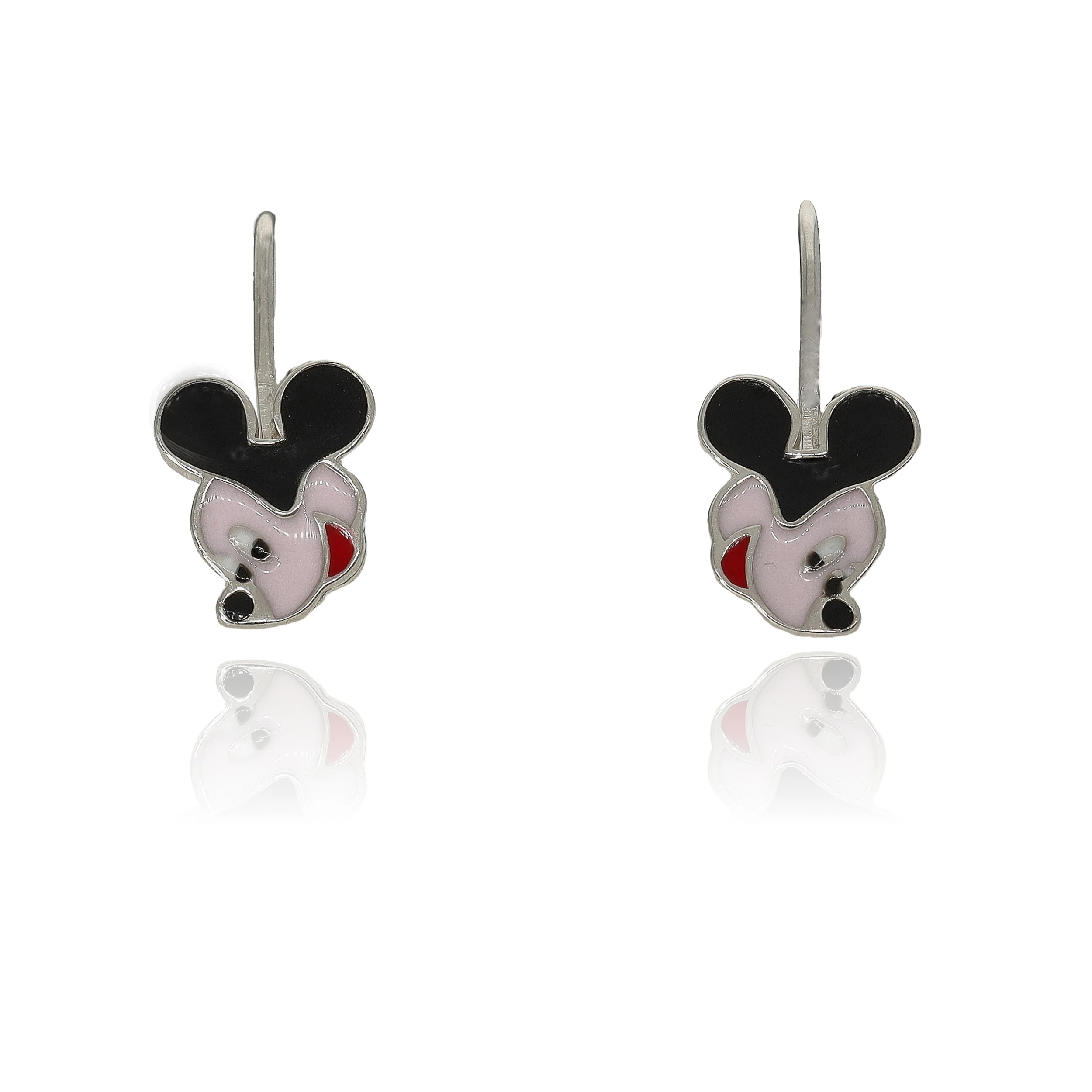 Ezüst Mickey egér gyerek fülbevaló - 02203-29