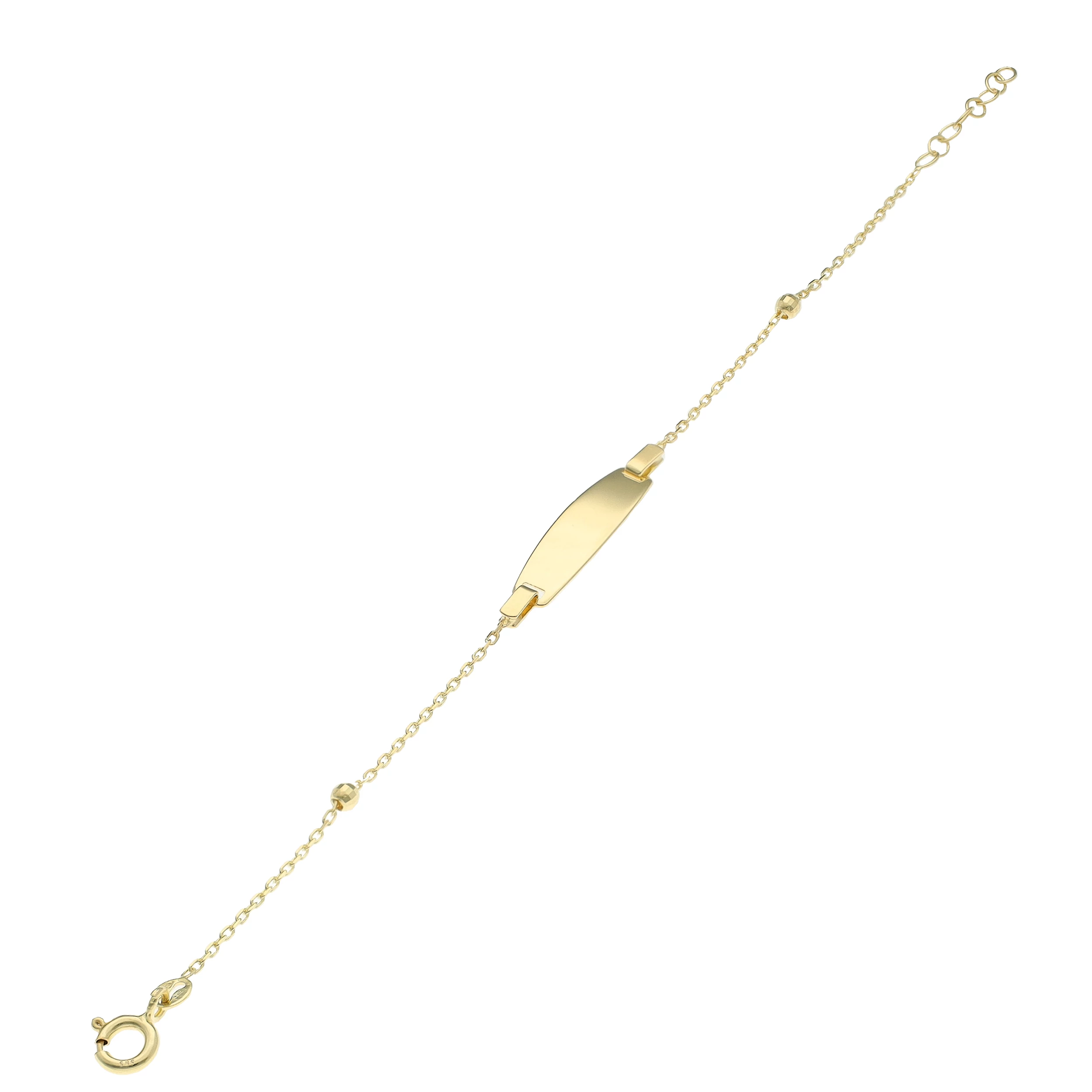 Arany gravírozható karlánc 16 cm - 249-BABY-06