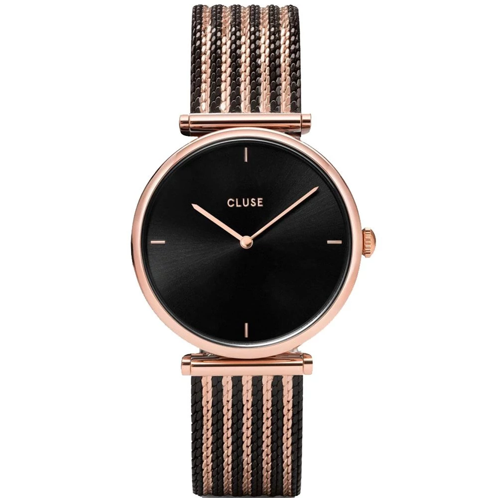 Cluse Triomphe Mesh Bicolour Rose Gold Black női óra - CW0101208005