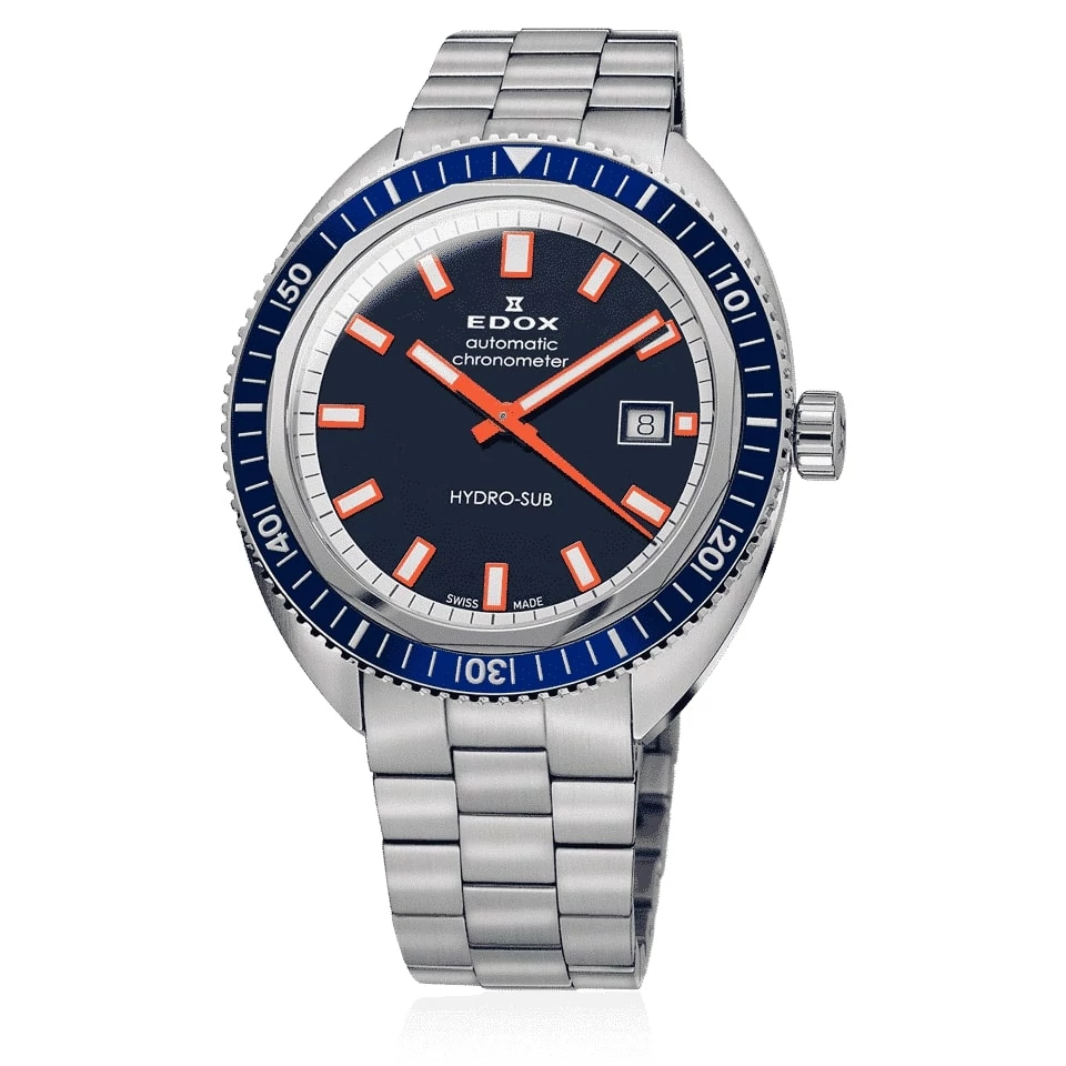 Edox Hydro-Sub Date Automatic Chronometer férfi óra - 80128-3BUM-BUIO