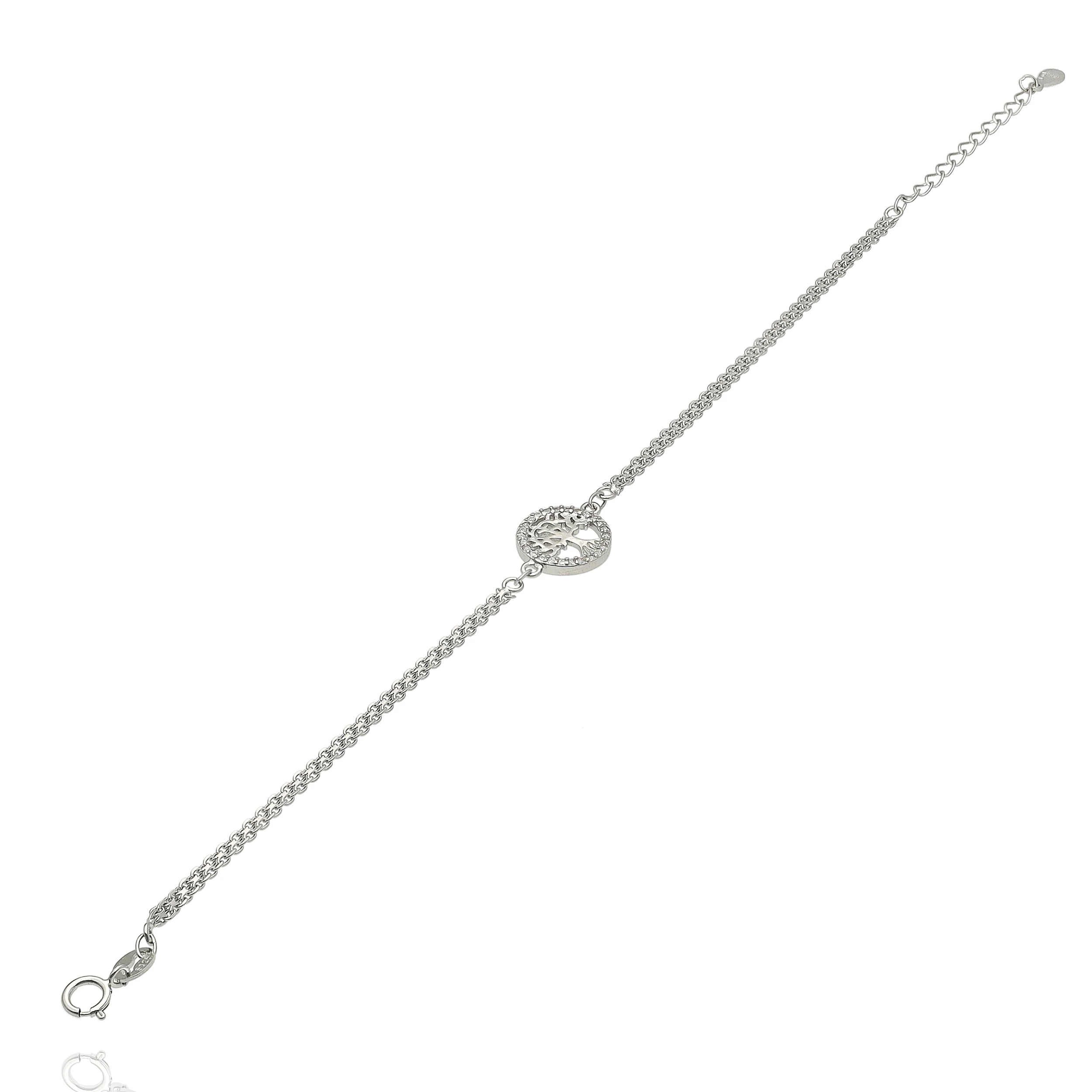 Ezüst Életfa karlánc 17 cm - 07118-53