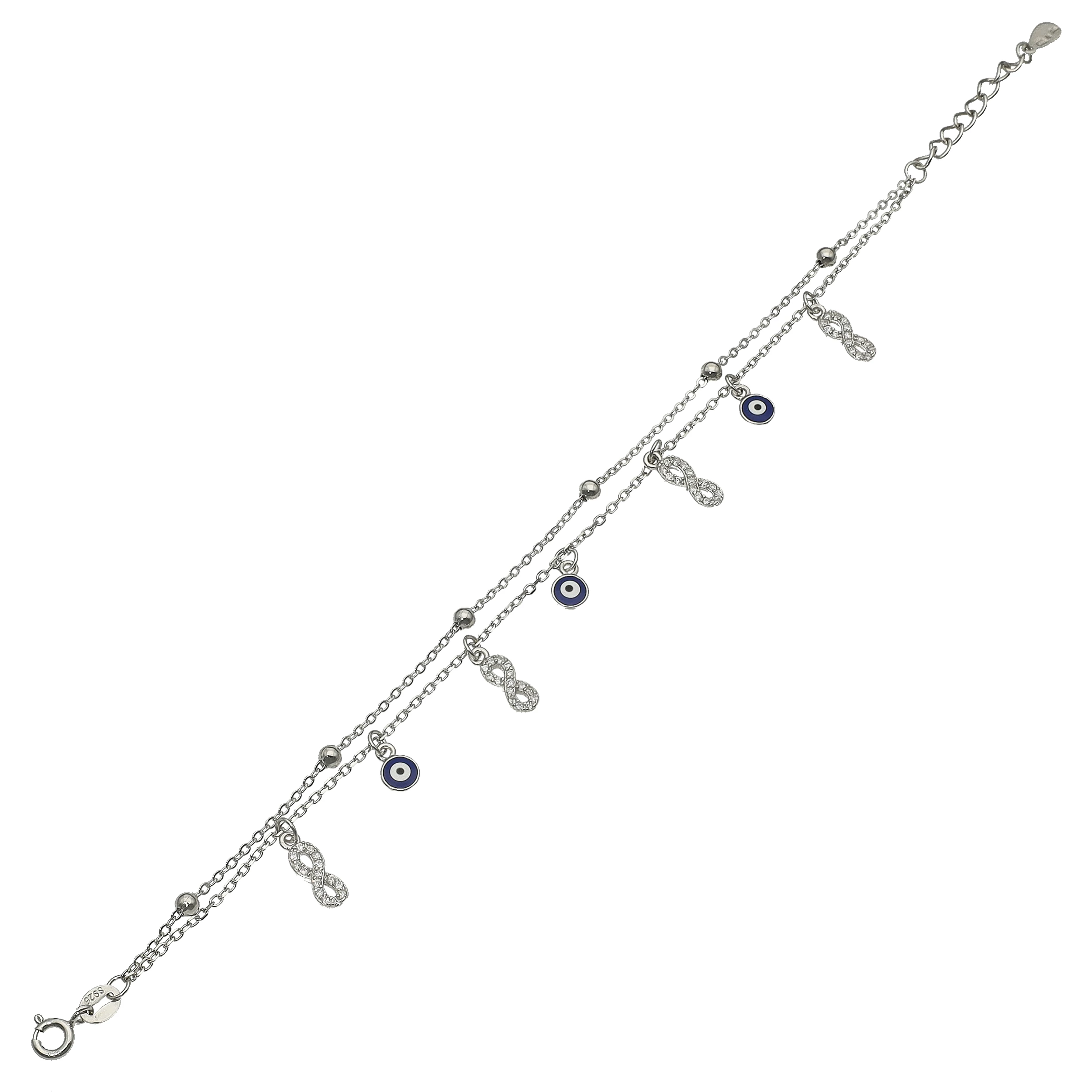 Ezüst karkötő 21 cm - 07118-17