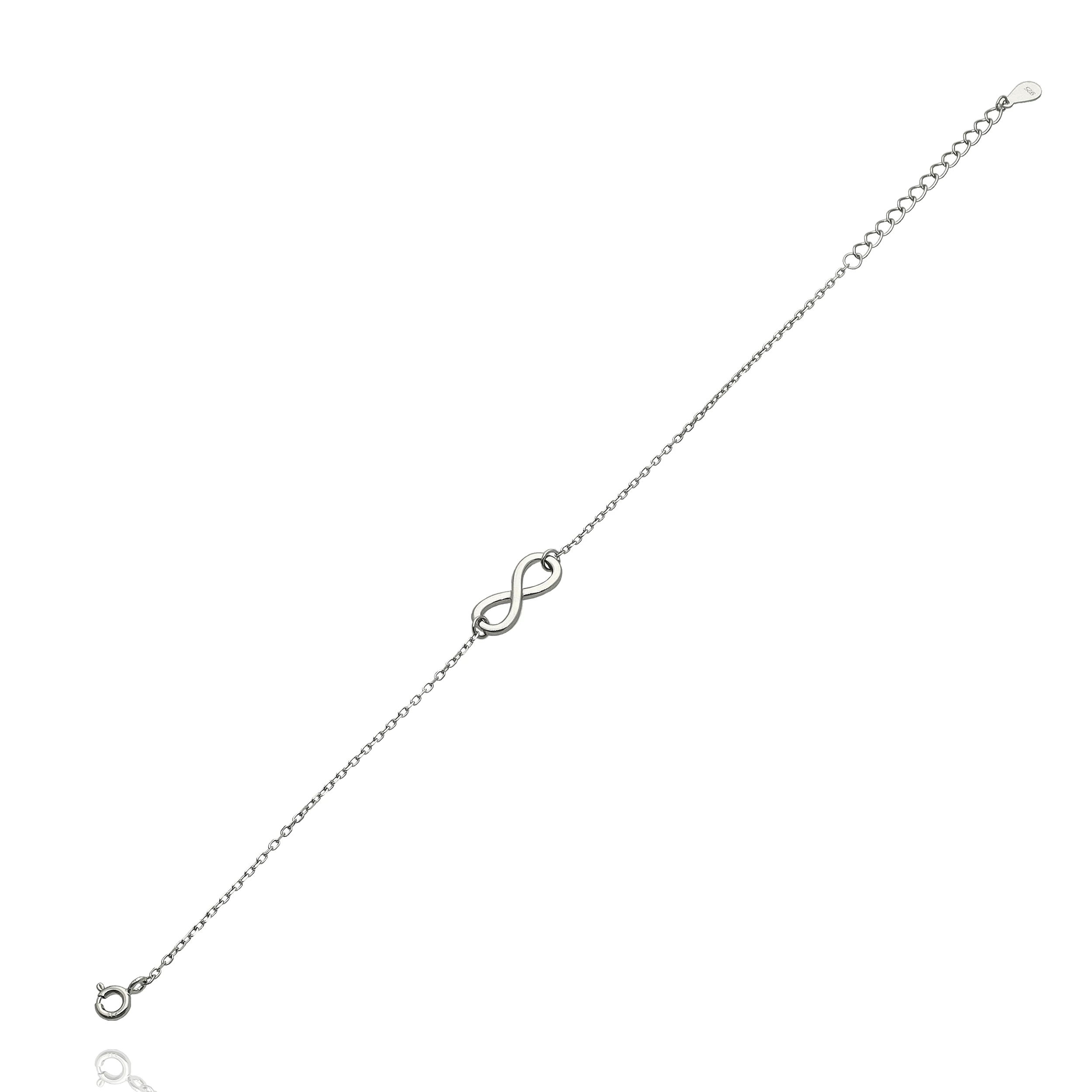Ezüst végtelen karlánc 21 cm - 07118-89