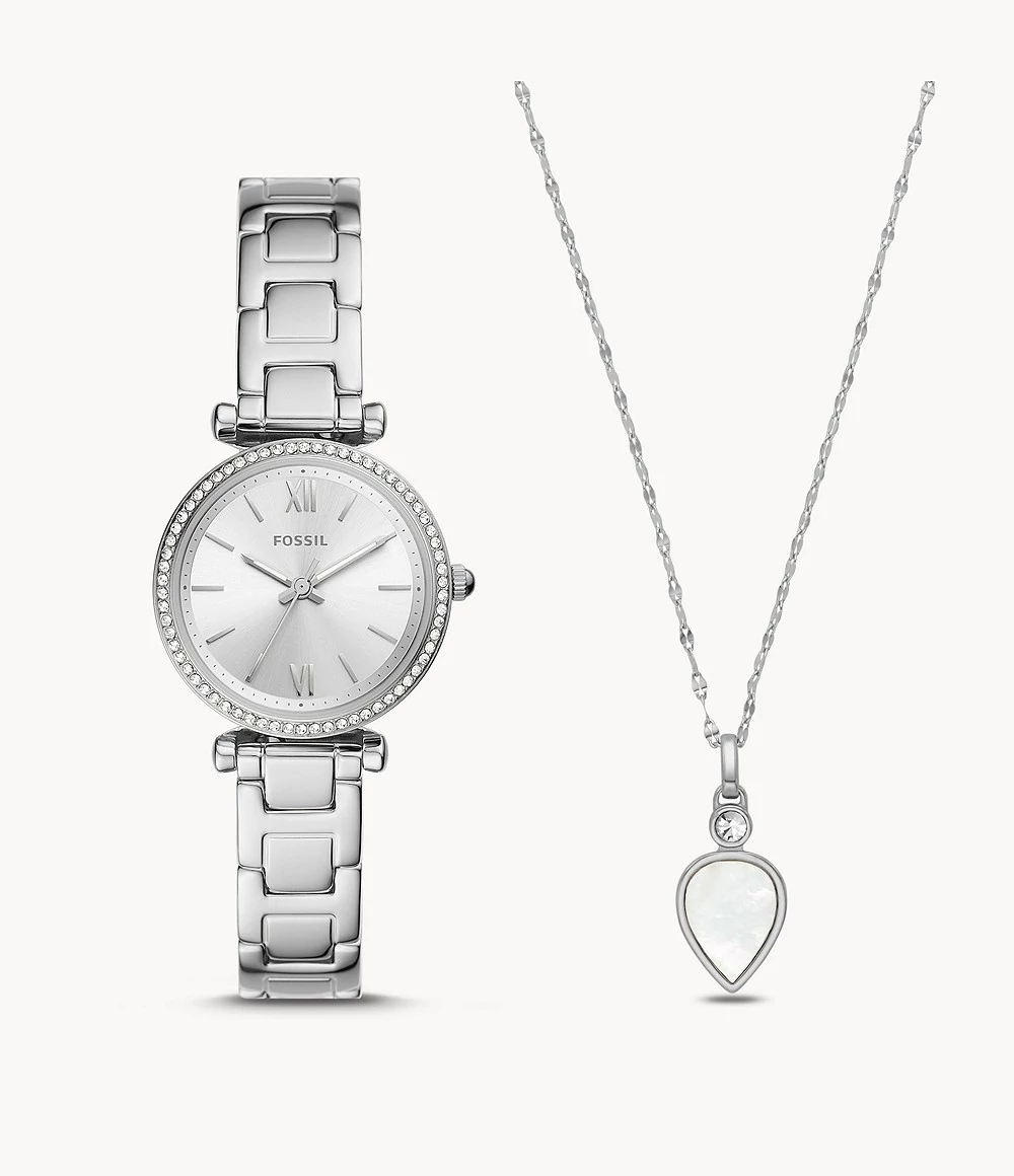 Fossil Carlie női óra szett - ES5250SET