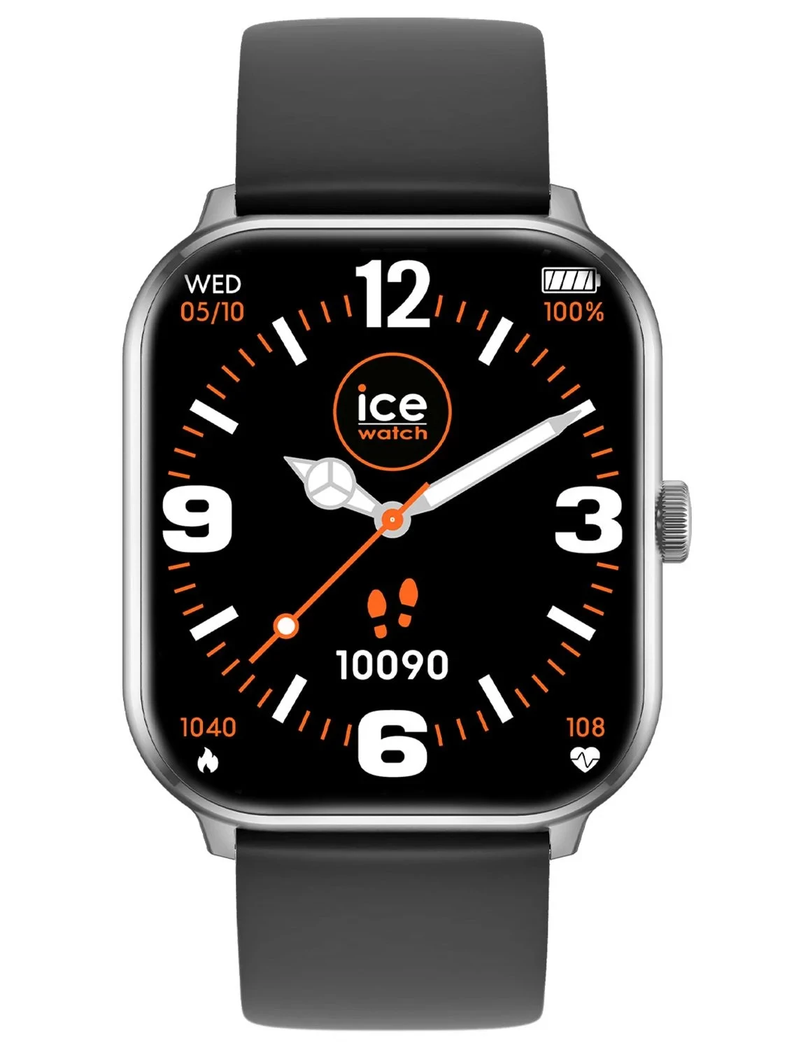 Ice-Watch Ice Smart One Silver Tone/Black Medium okosóra - 021411