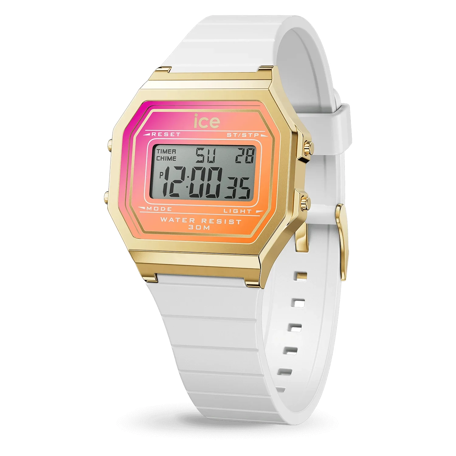 Ice-Watch Ice Digit Retro White Sunkissed Small óra - 022720