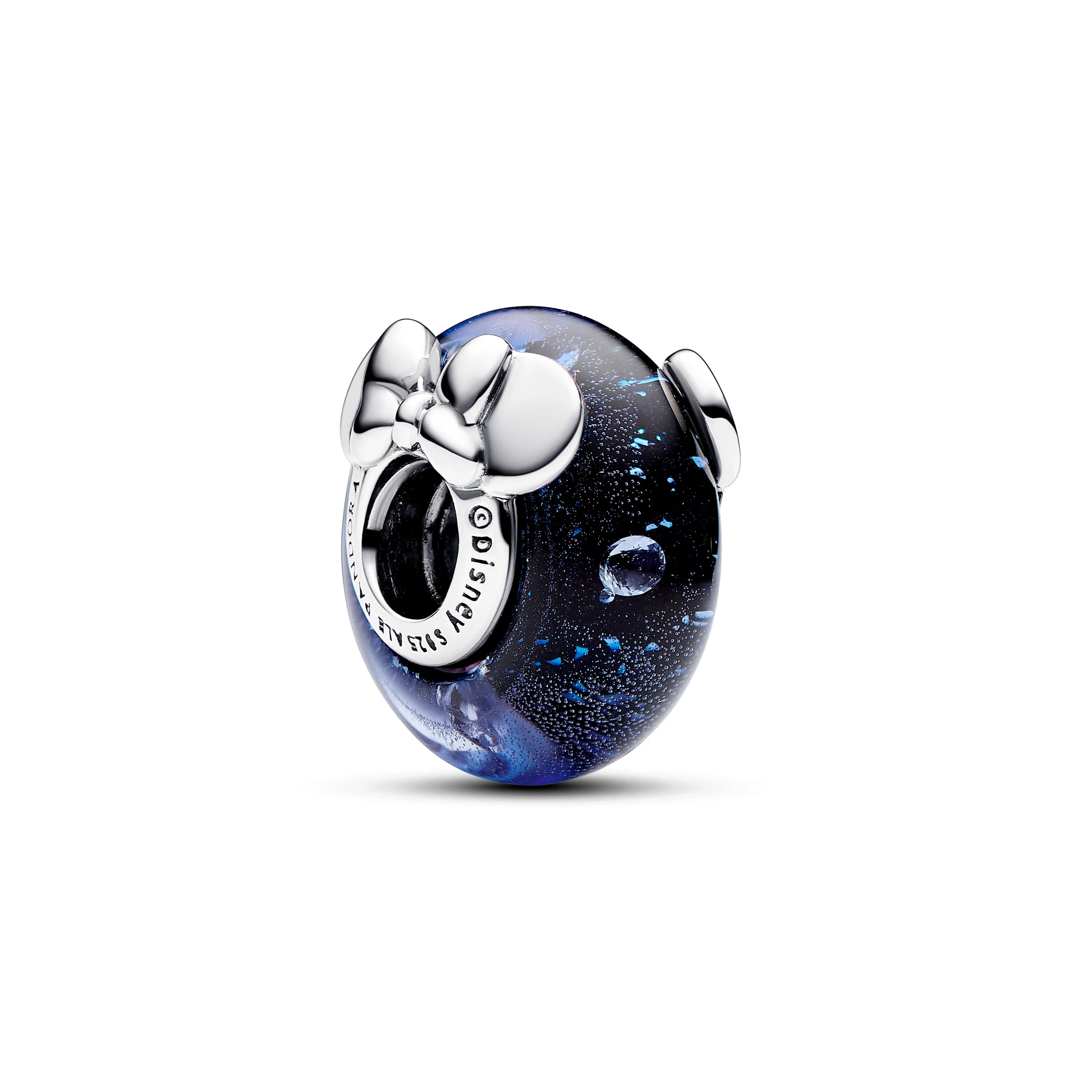 Pandora Disney Mickey és Minnie sötétkék muránói üveg charm - 792958C01