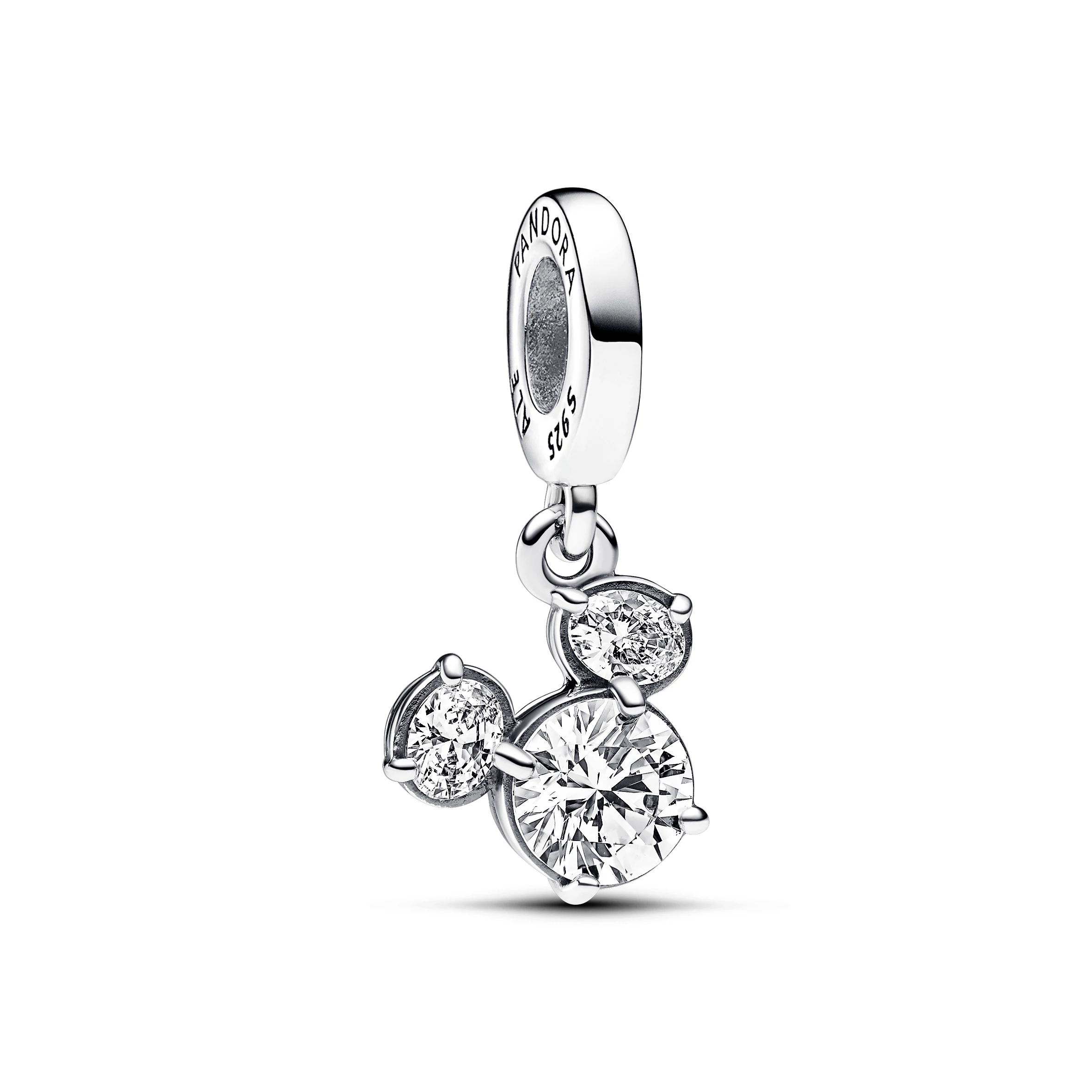 Pandora Disney Mickey egér szikrázó sziluett függő charm - 793031C01