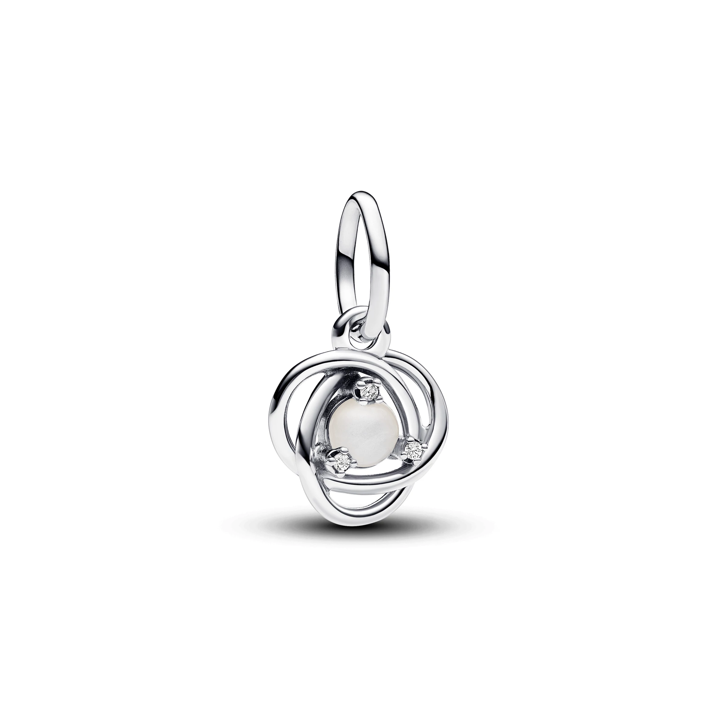 Pandora fehér örökkévalóság köre függő charm - 793125C06
