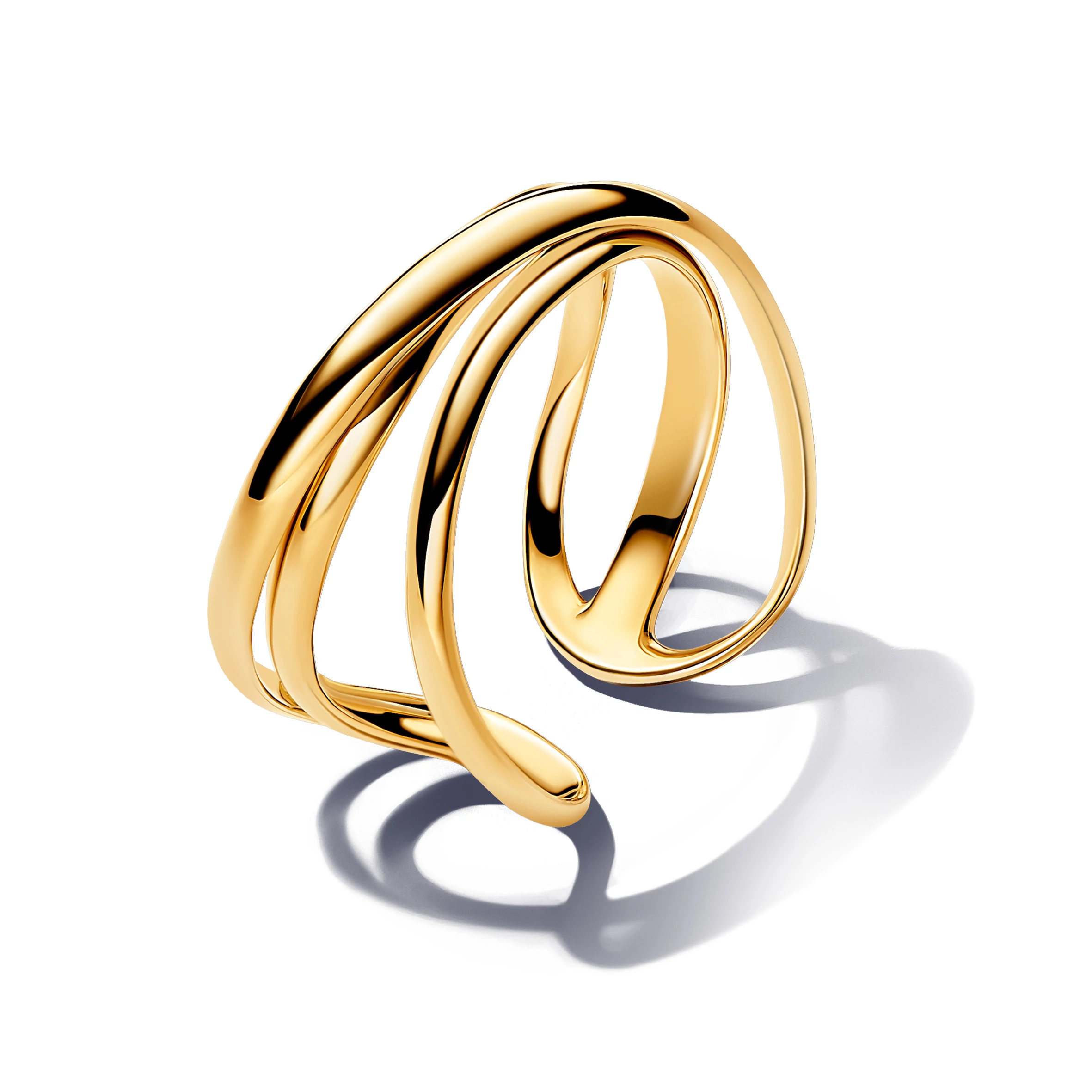 Pandora organikus formájú tripla nyitott gyűrű 54-es méret - 163284C00-54