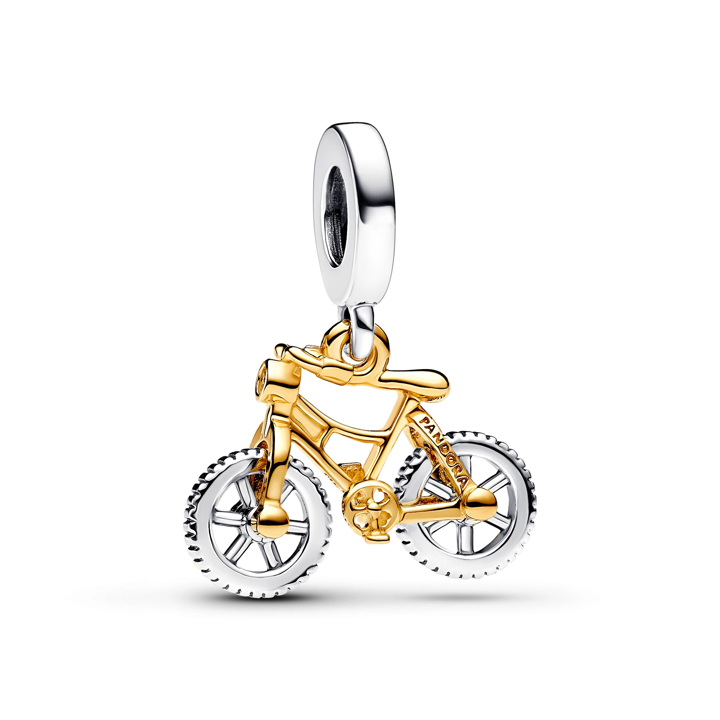 Pandora 14k aranyozott mozgatható kerékpár függő charm - 763354C01