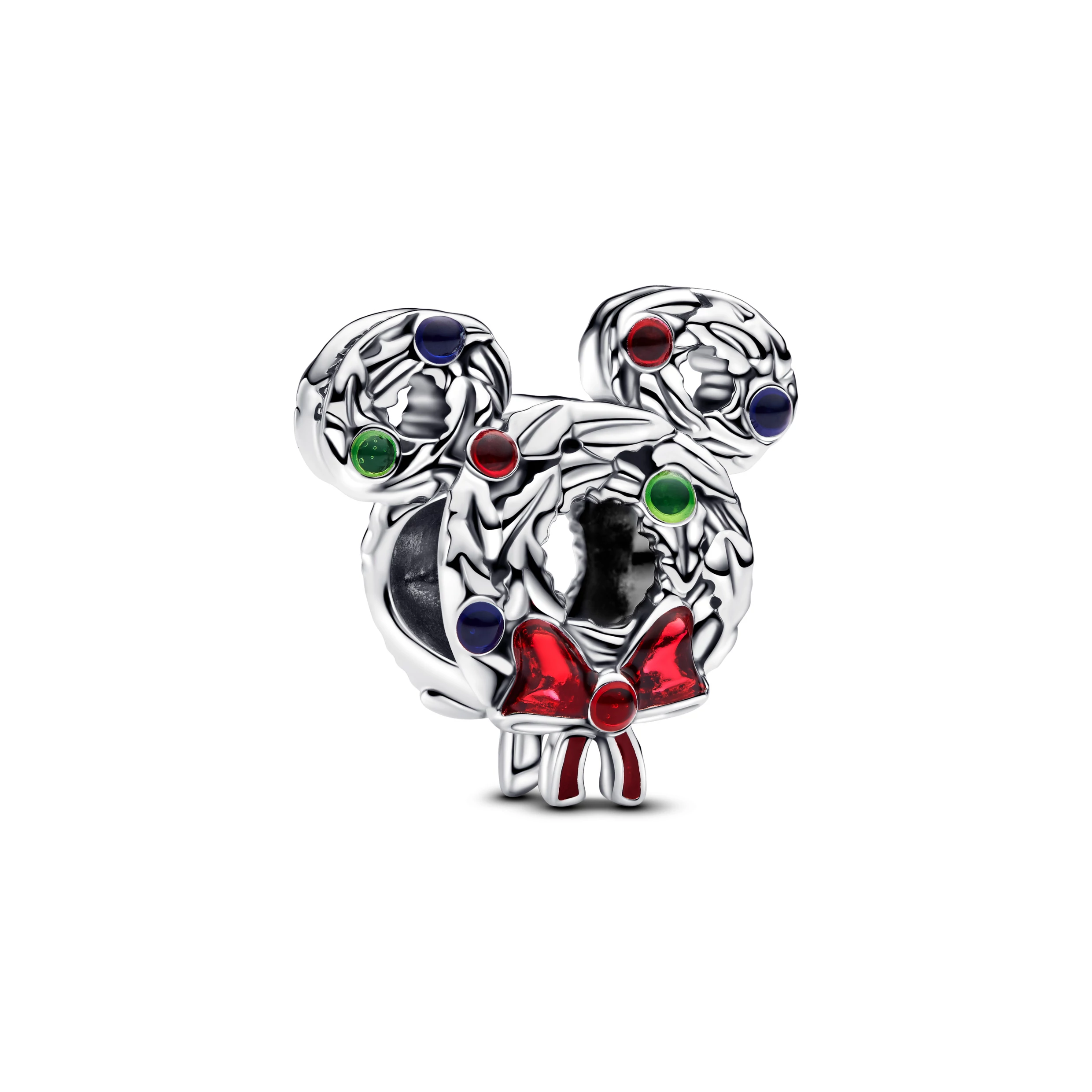 Pandora Disney Mickey egér karácsonyi koszorú charm - 793531C01