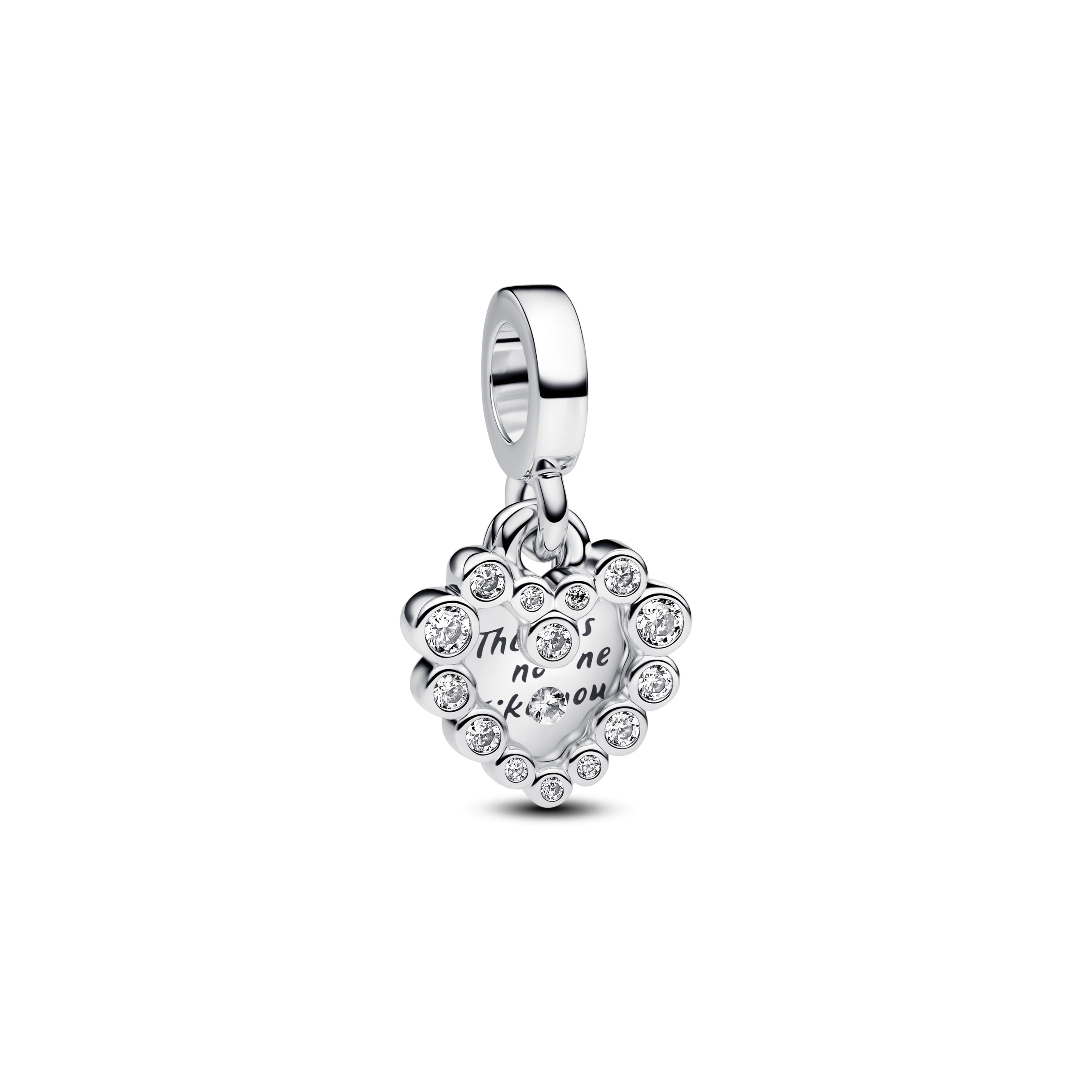 Pandora szikrázó szív dupla függő charm - 793765C01