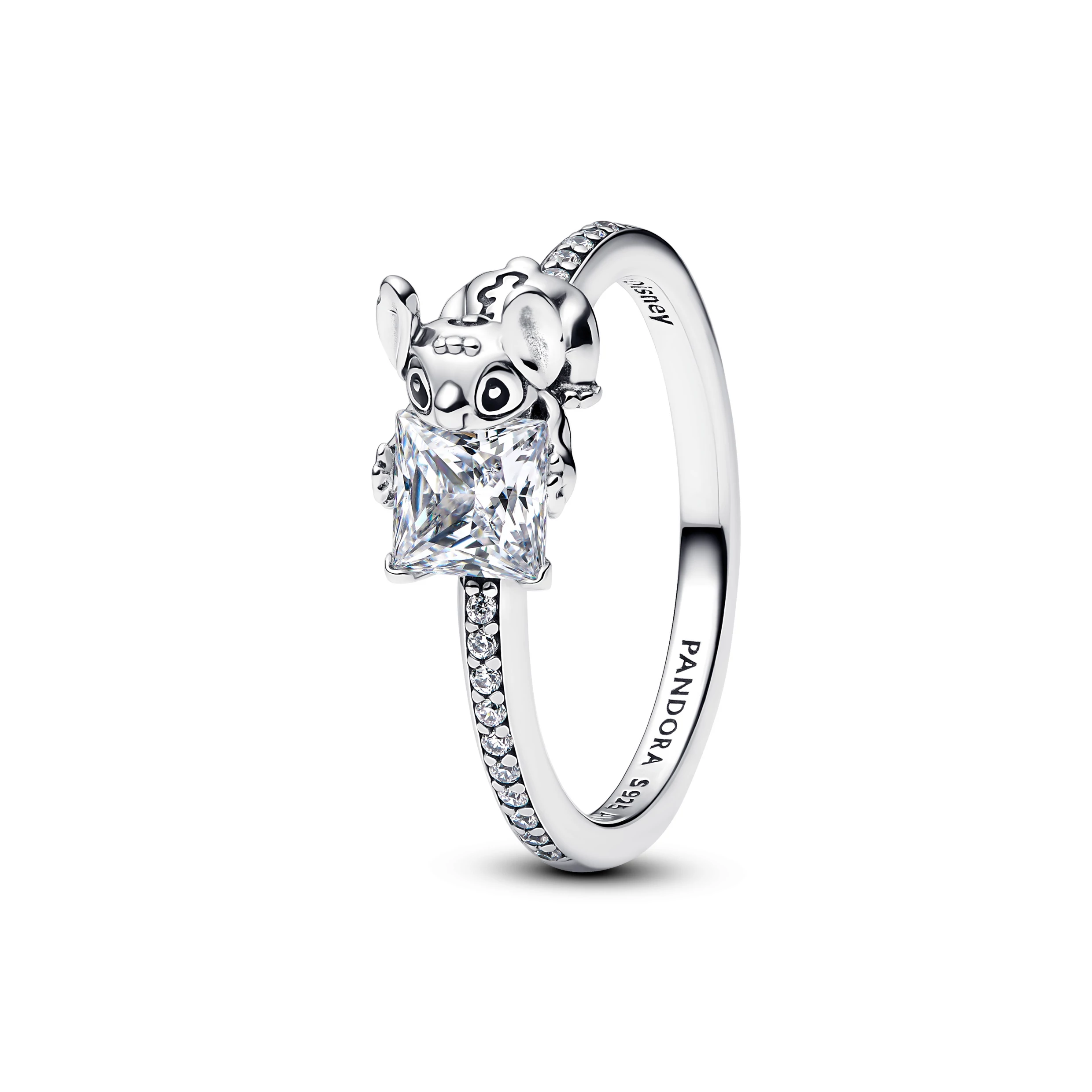 Pandora Disney Stitch és Kő gyűrű 48-as méret - 193740C01-48