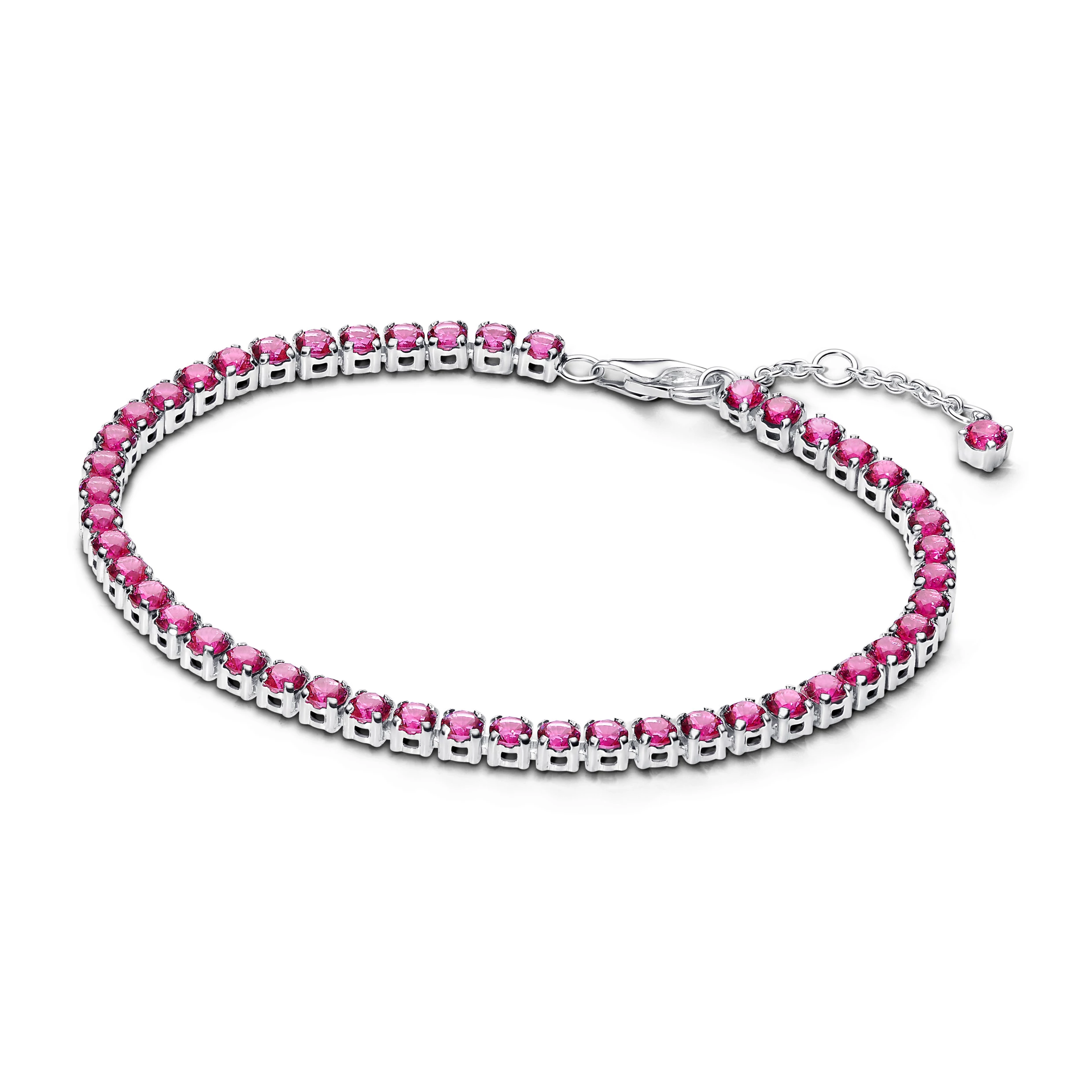 Pandora szikrázó rózsaszín tenisz karkötő 16 cm - 591469C04-16