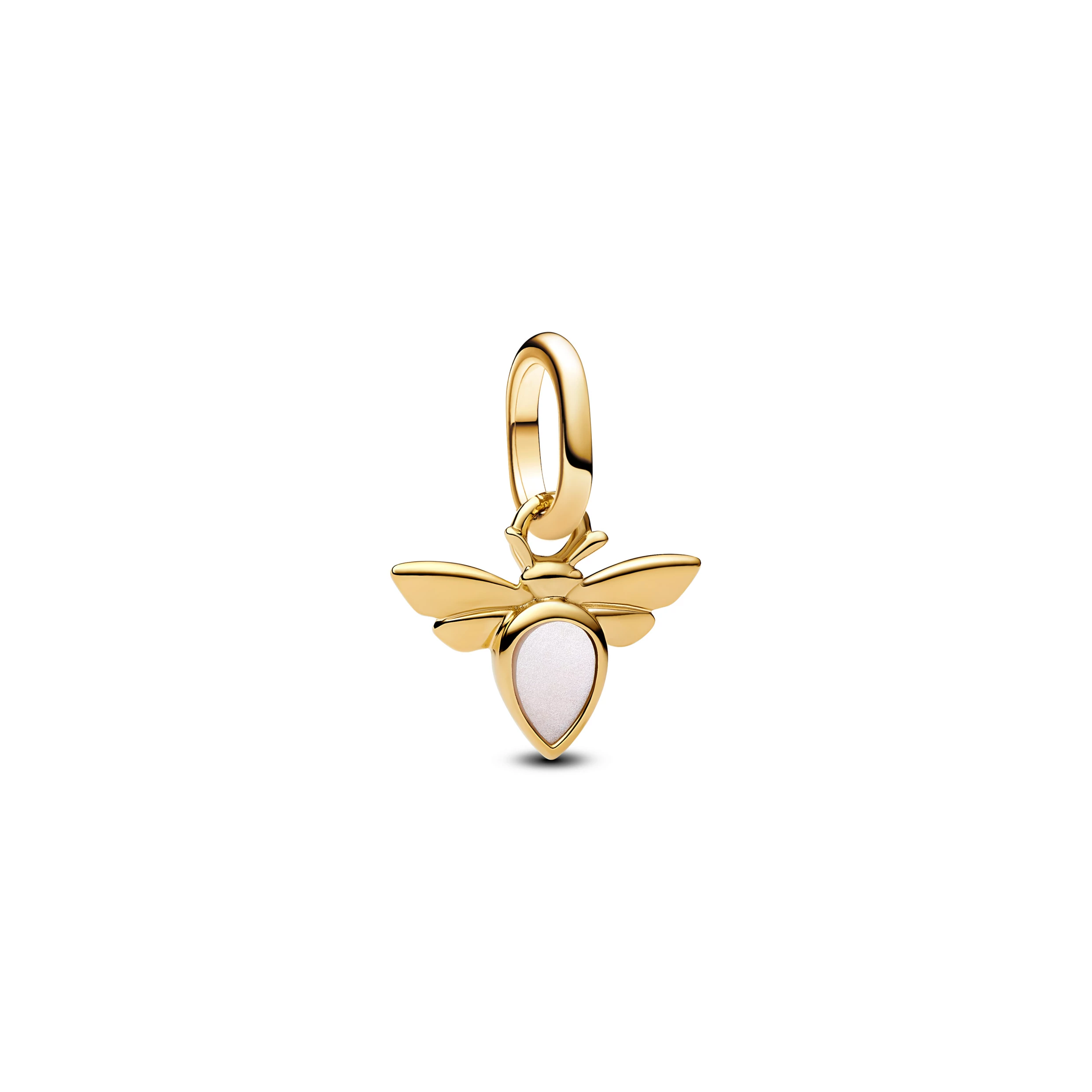 Pandora Me 14K aranyozott fehér méh mini függő charm - 763826C01
