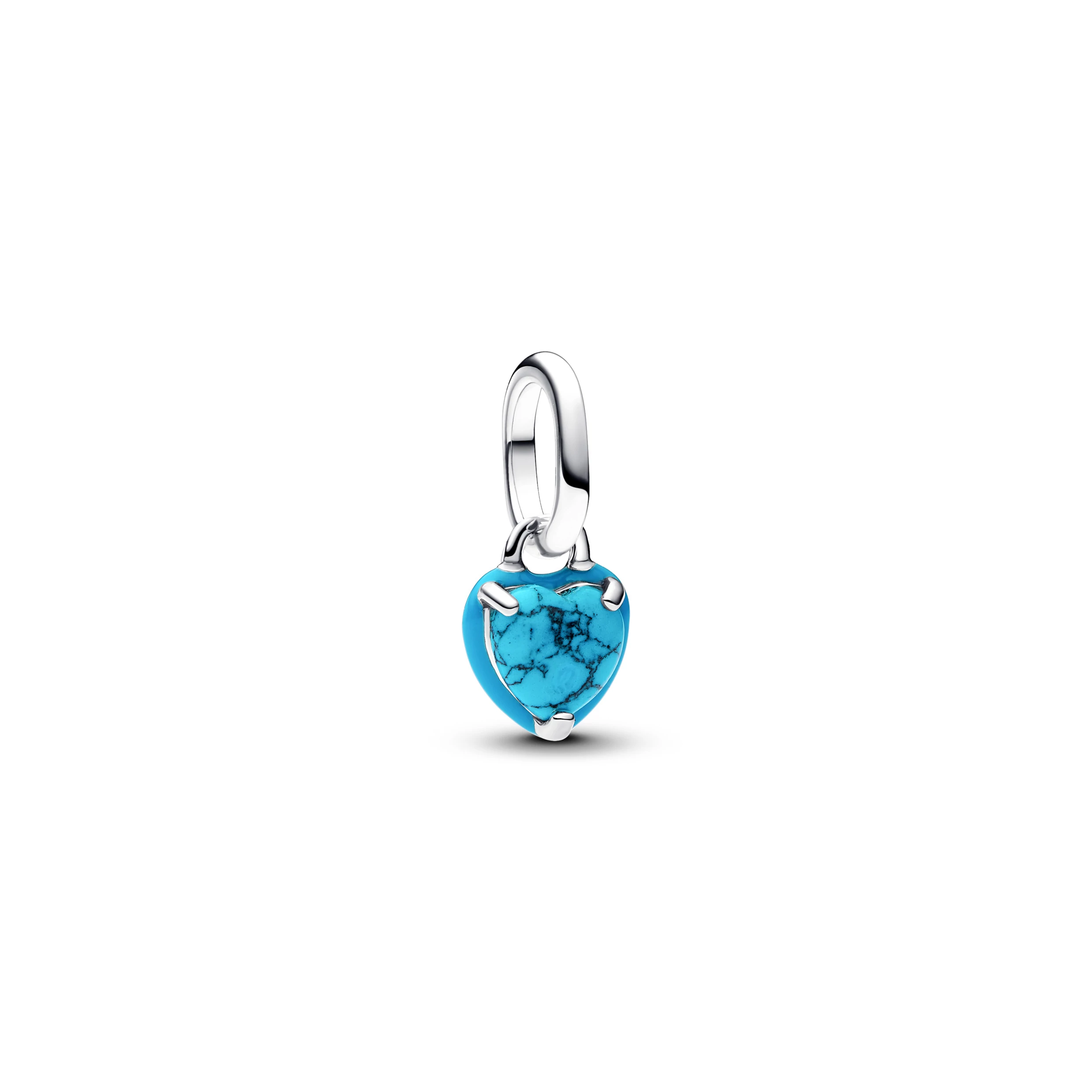 Pandora Me türkizszínű szív mini függő charm - 793827C01