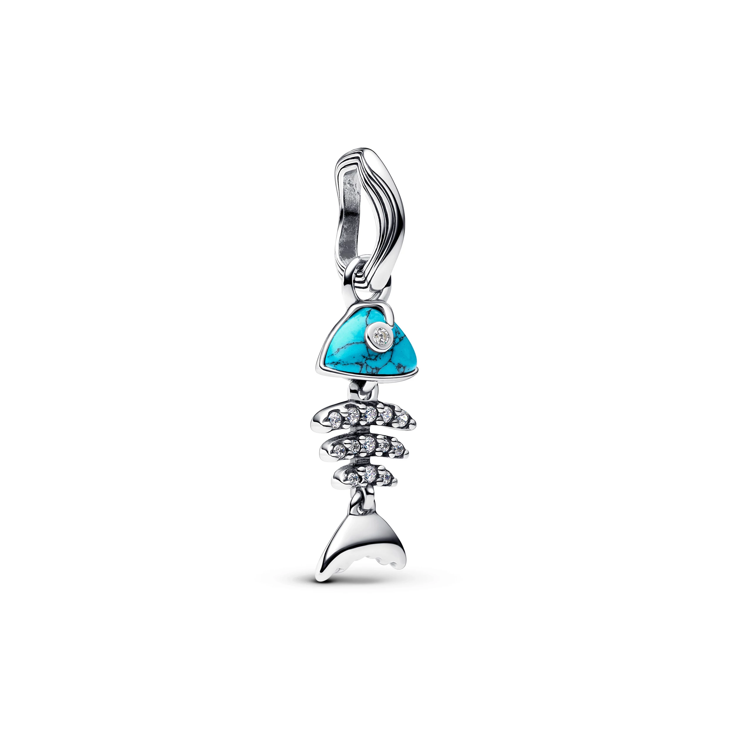 Pandora türkizszínű halszálka függő charm - 793894C01