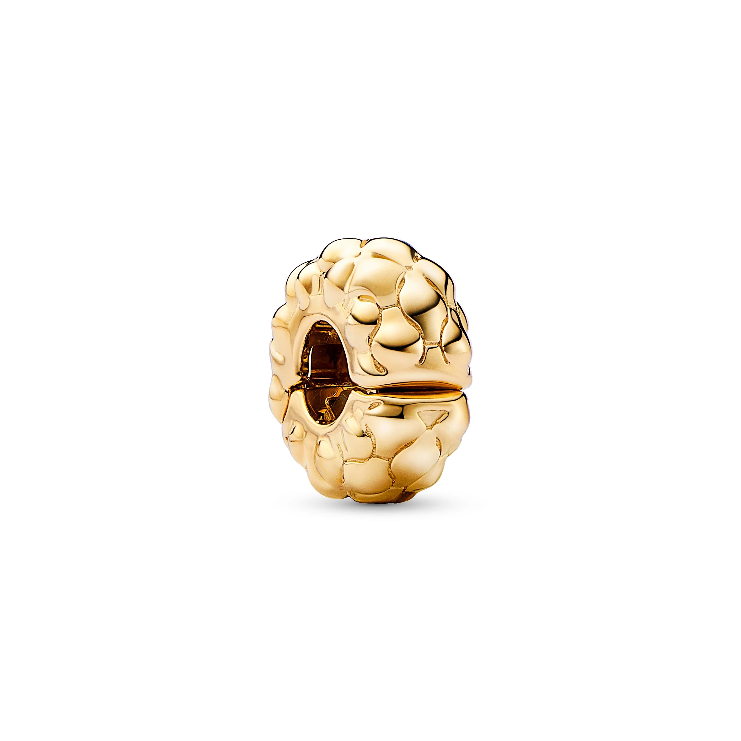 Pandora szegecses mintás 14k aranyozott klip - 762716C00