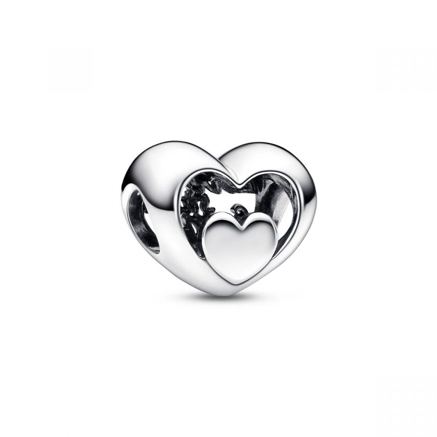 Pandora nyitott szív charm - 792512C00