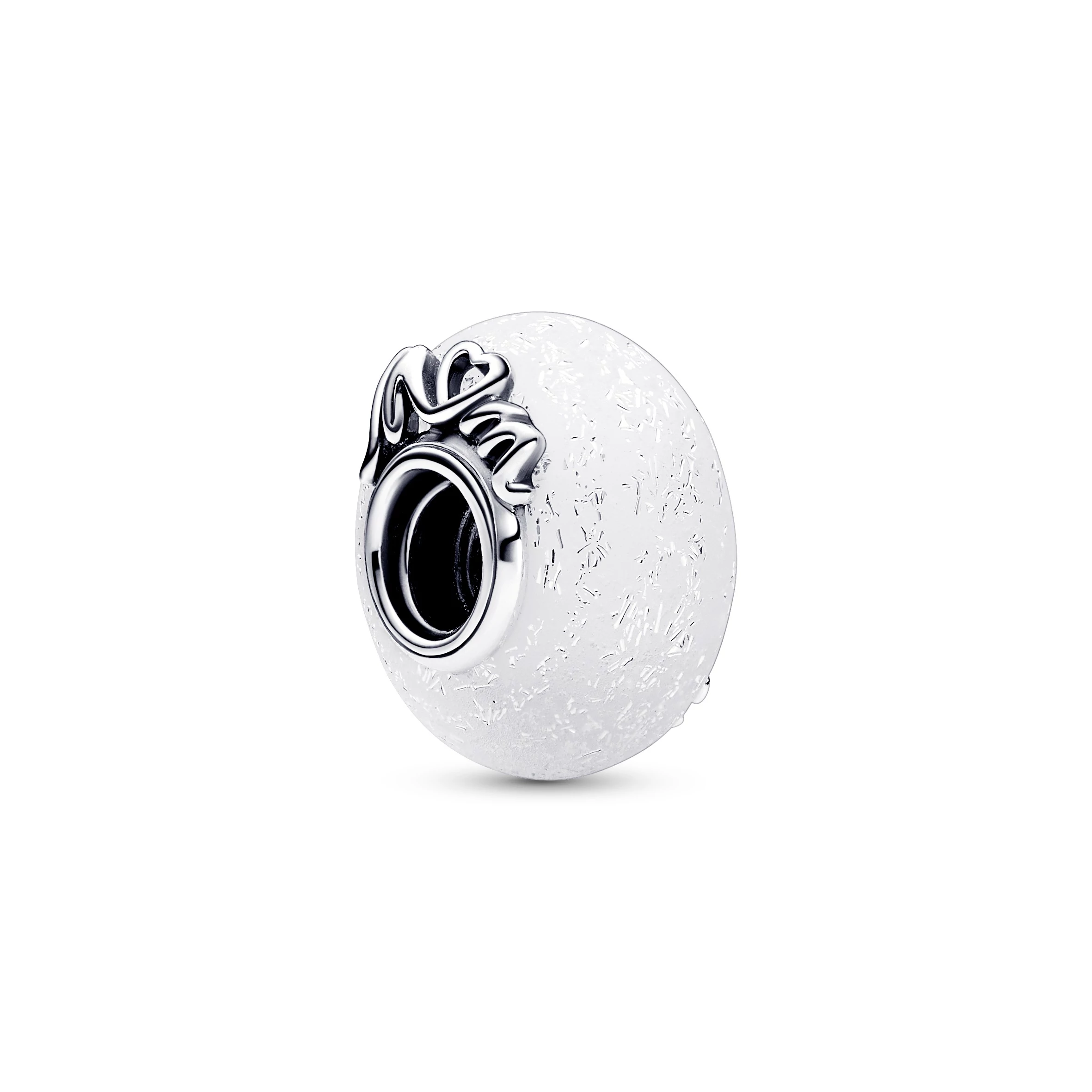 Pandora Fehér muránói üveg Szeretlek Anya charm - 792655C00