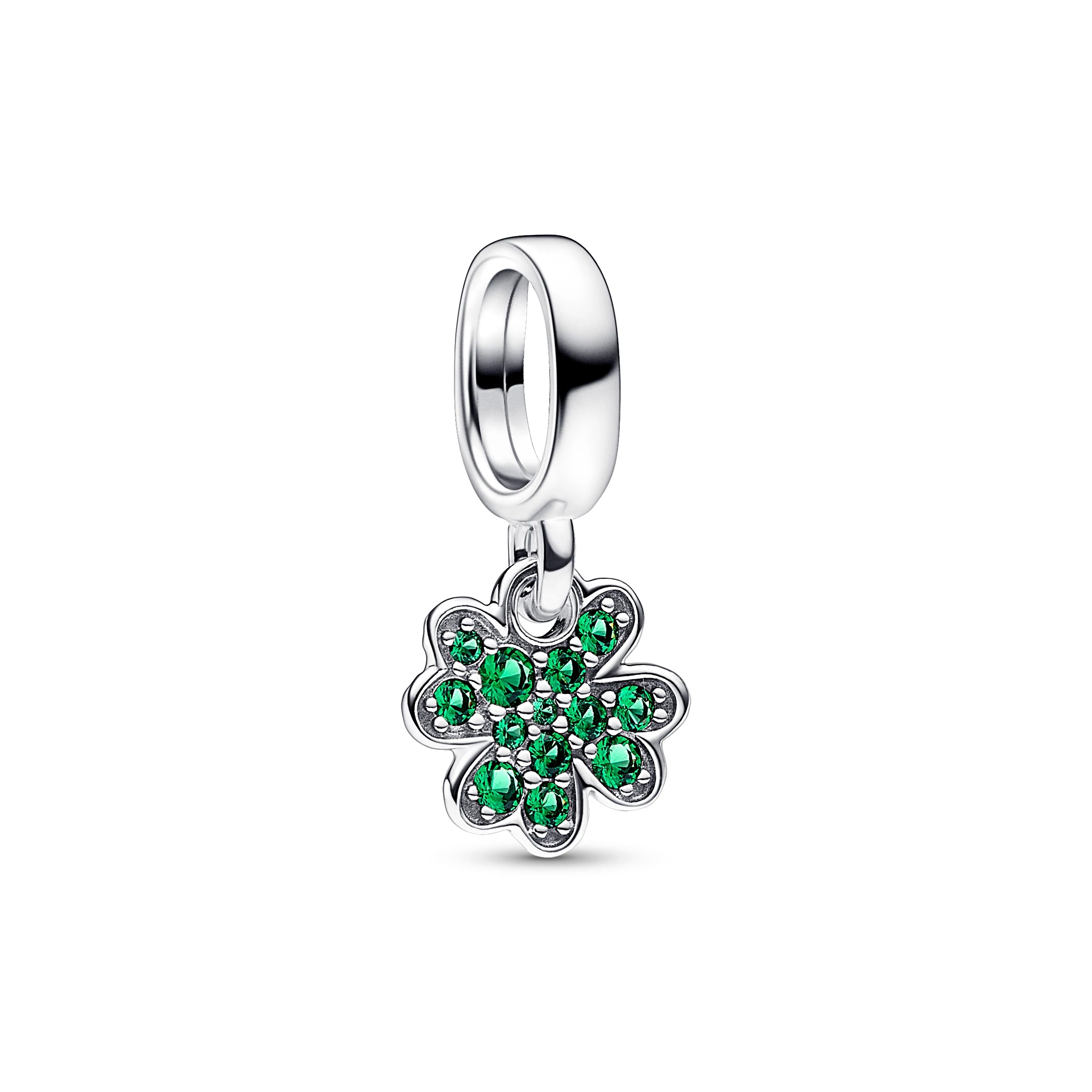 Pandora lóhere charm zöld kristállyal - 792751C01