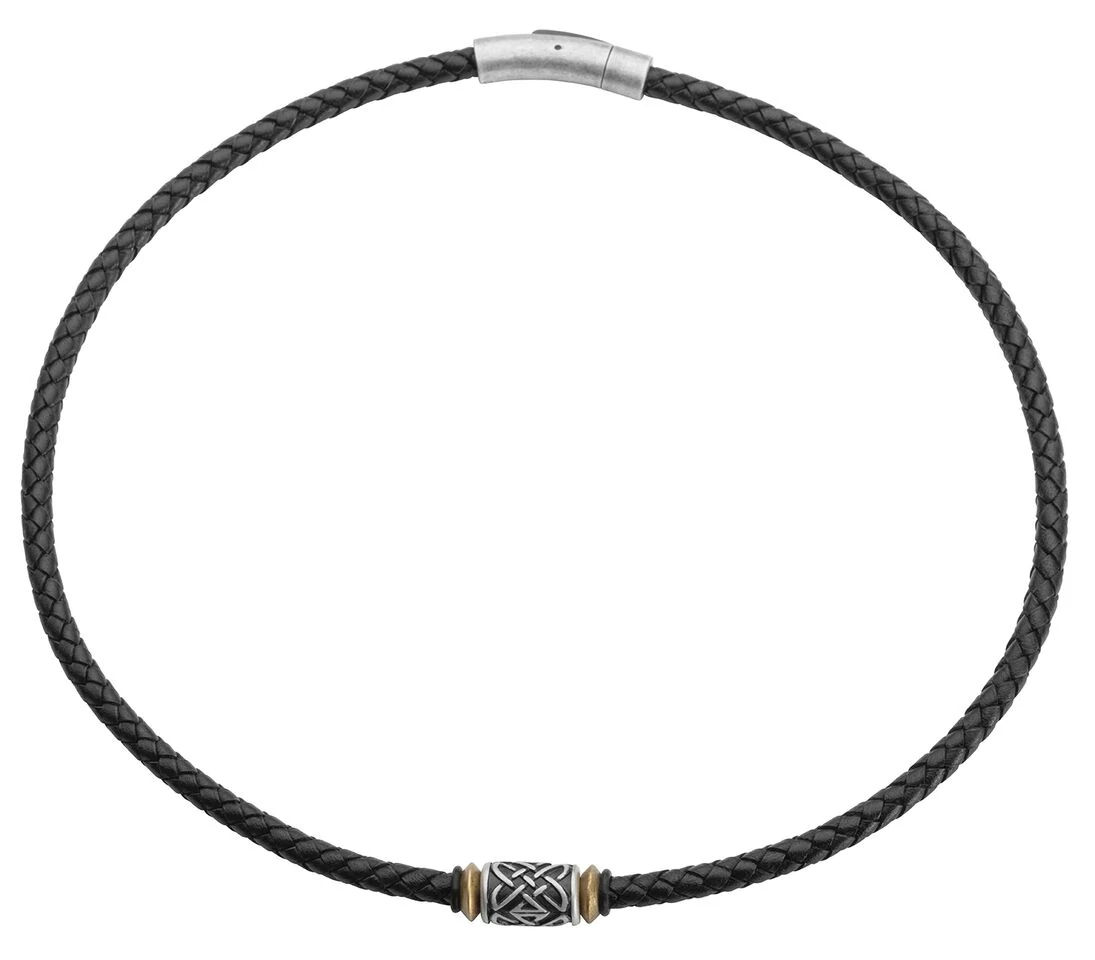 STEELWEAR Barcelona férfi bőr nyaklánc 50 cm - SW-576