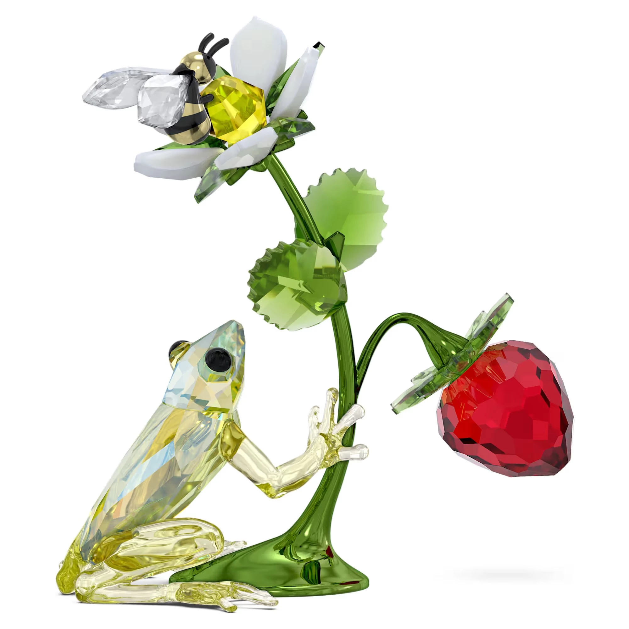Swarovski Idyllia béka, méh és eper kristály dísz - 5667599