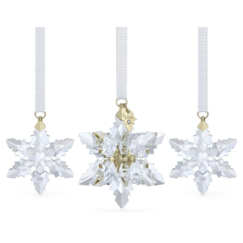 Swarovski 2024 Éves kiadás 3D hópehely kristály dísz szett - 5674410
