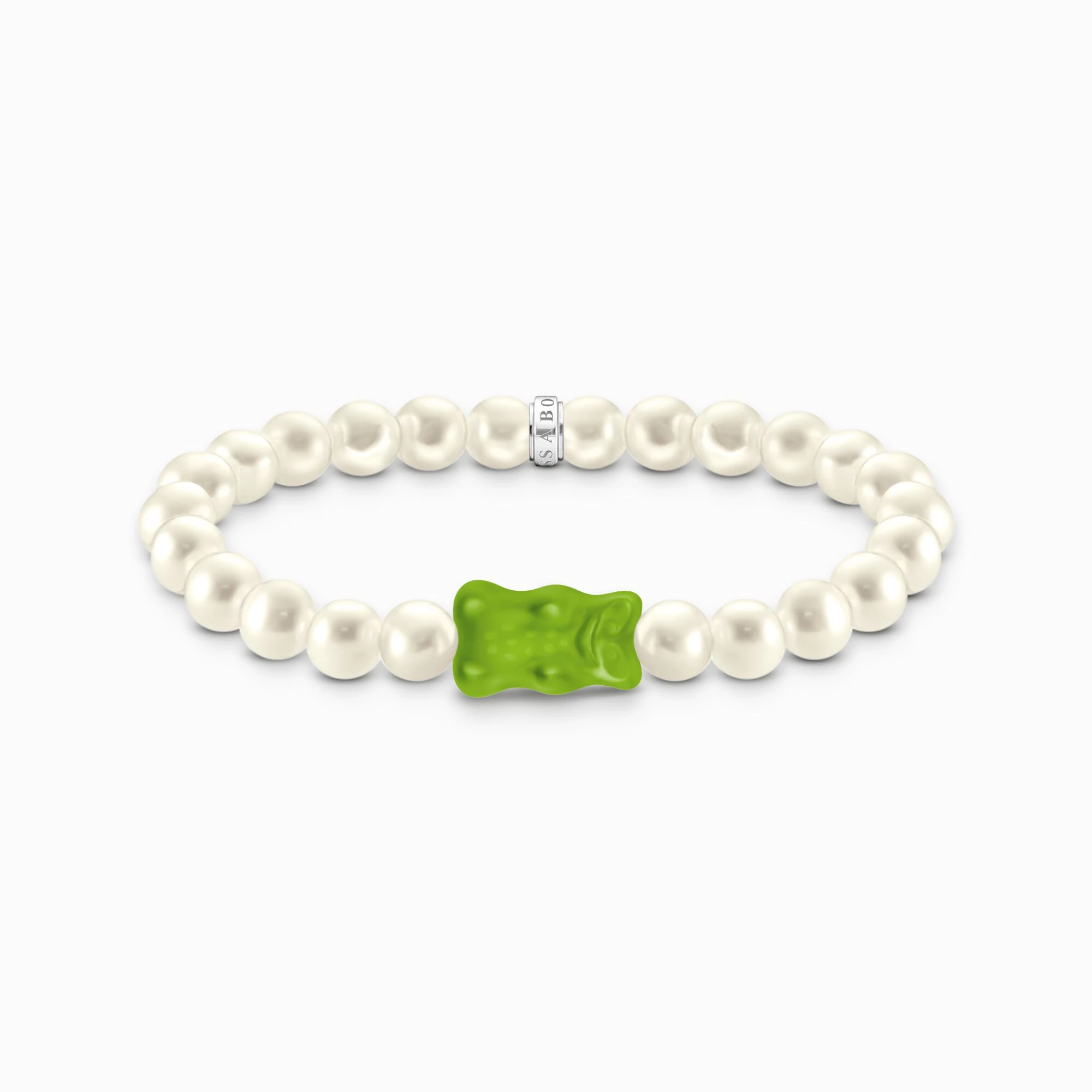 Thomas Sabo x Haribo gumimaci kristályüveg gyöngy karkötő 15 cm - A2154-017-6-L15