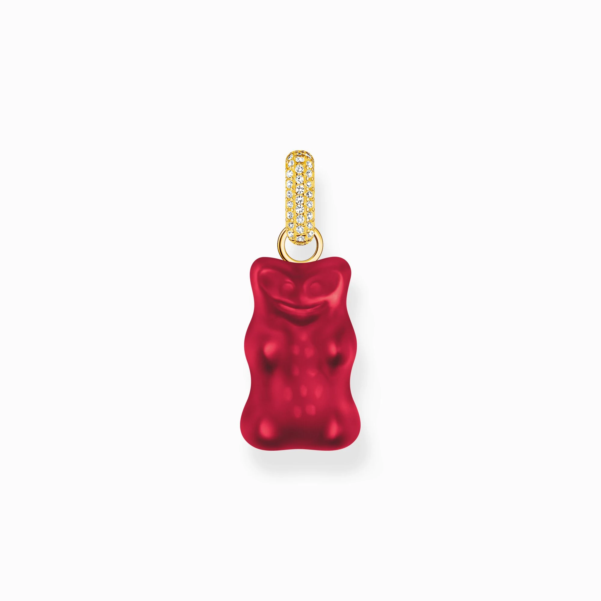 Thomas Sabo x Haribo piros gumimaci kristályüveg medál - PE967-414-10