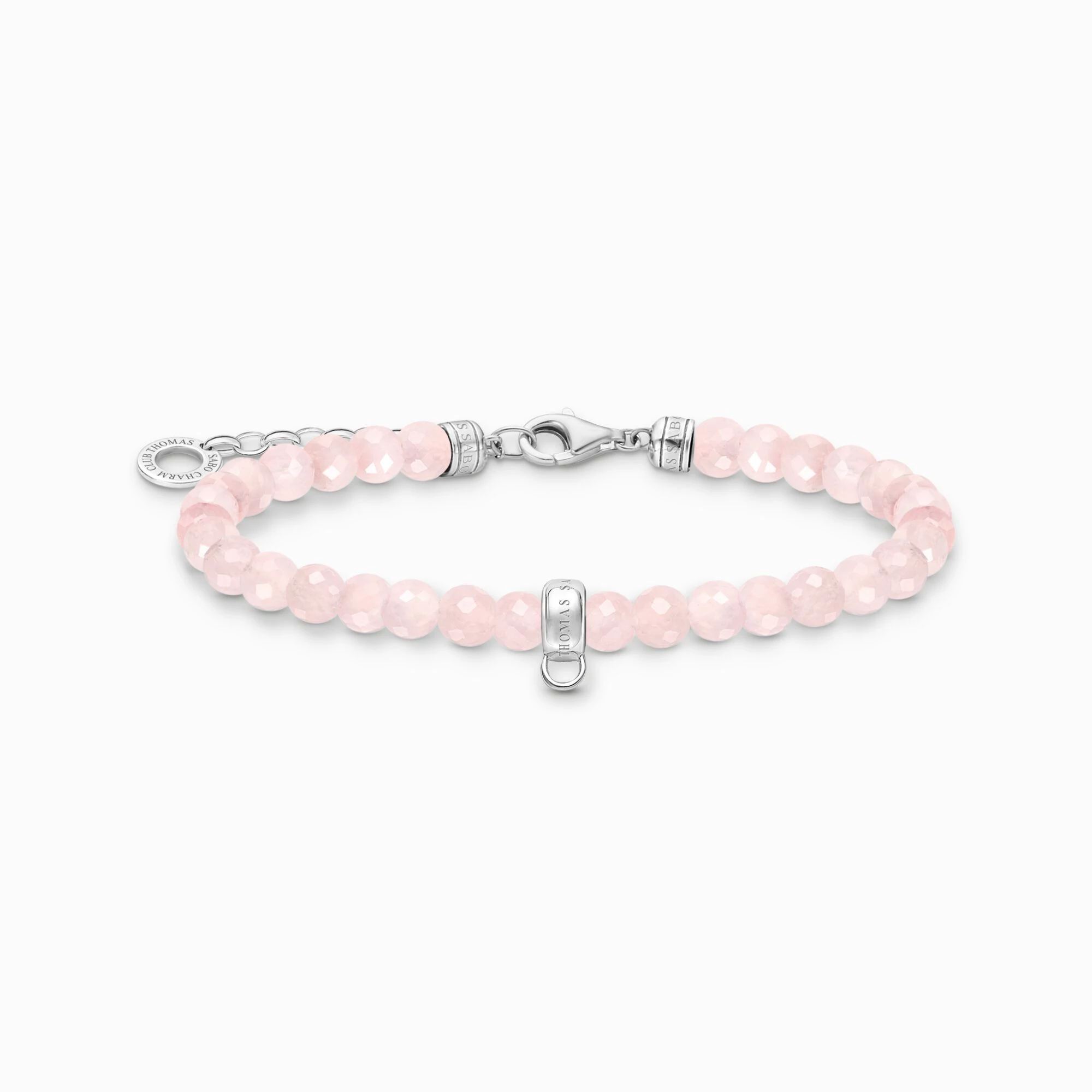 Thomas Sabo Charming Collection rózsakvarc gyöngyökkel karkötő 19 cm - A2097-034-9-L19