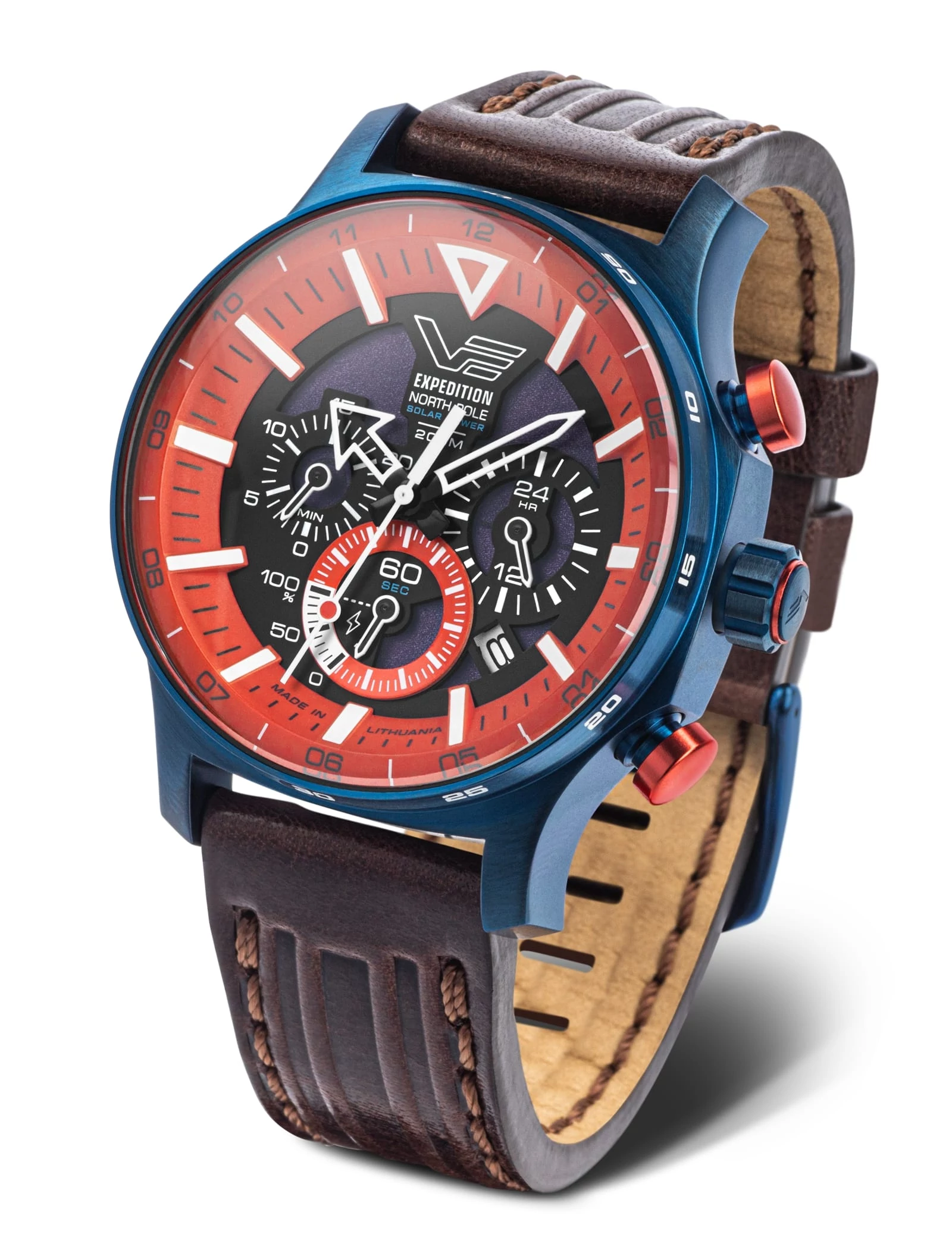 Vostok Europe Expedition “Polar Sunrise” Solar Power Chronograph férfi óra - 595D734-L