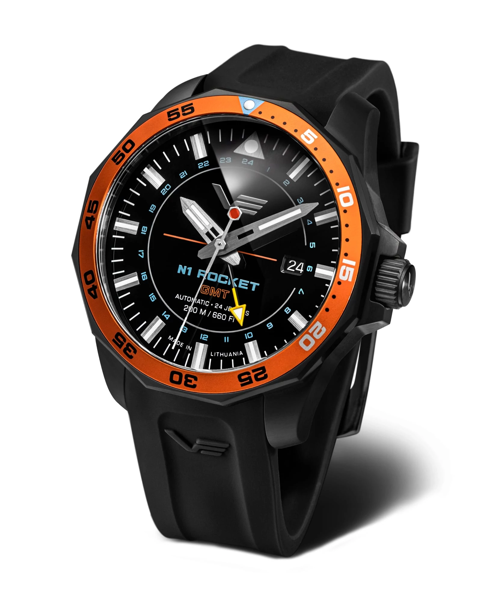 Vostok Europe N1 Rocket Automatic GMT férfi óra - 225C714-SBLK