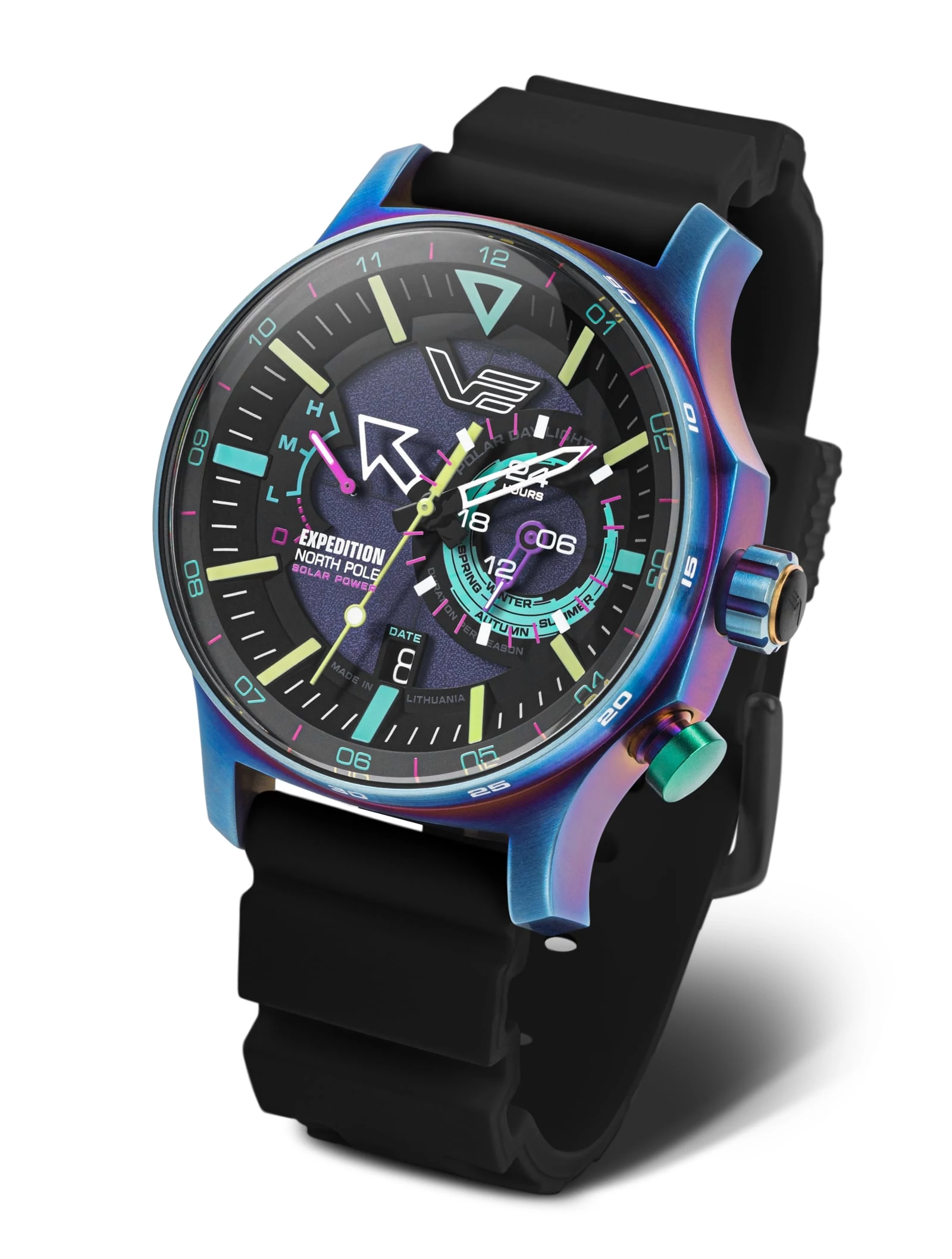 Vostok Europe Expedition Polar Light Solar Power 24H férfi óra - 595D737-SBLK