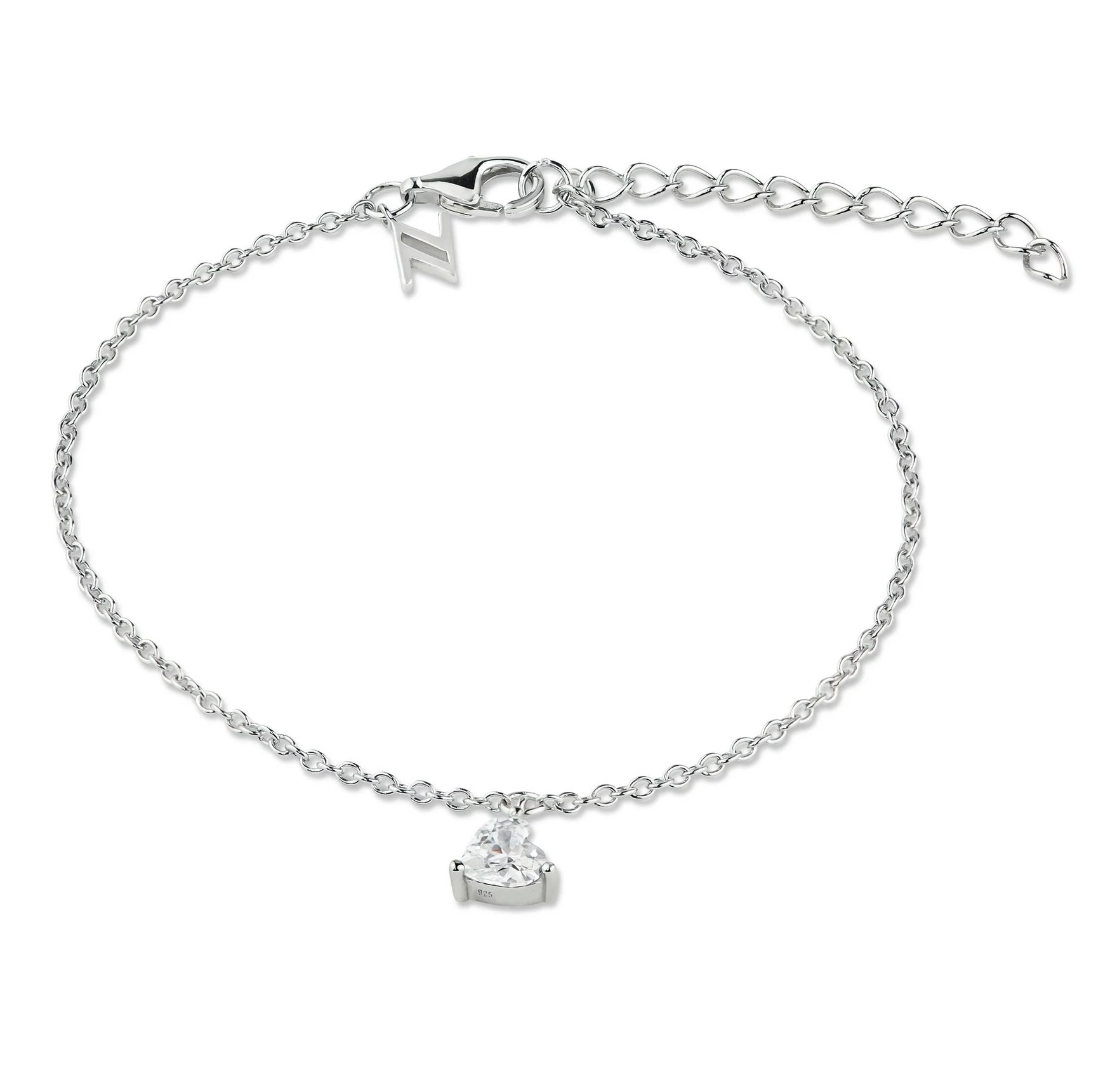 NANA KAY silver trends ezüst szív karkötő - ST1908