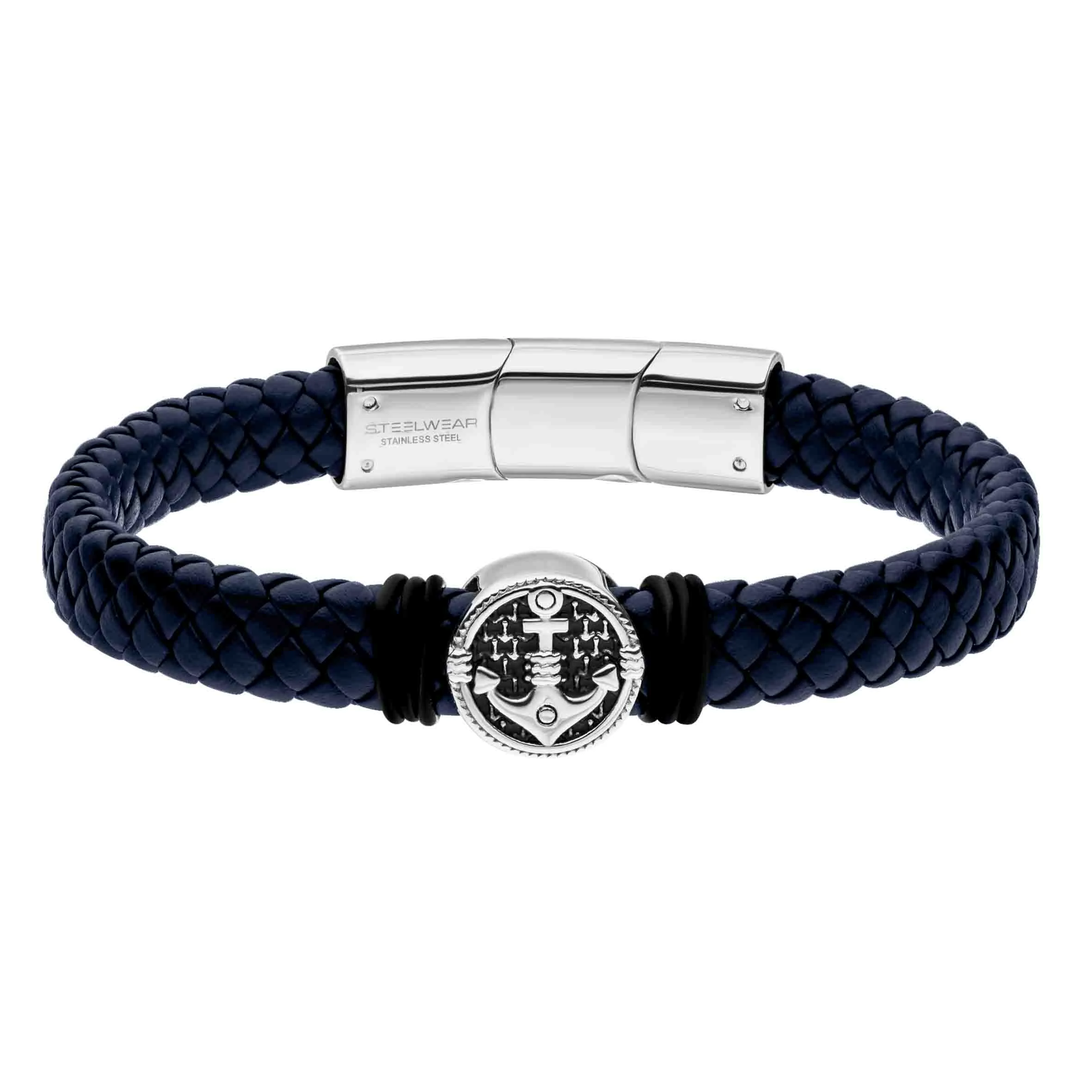 STEELWEAR Cancún férfi karkötő horgony medállal 22,5 cm - SW-948