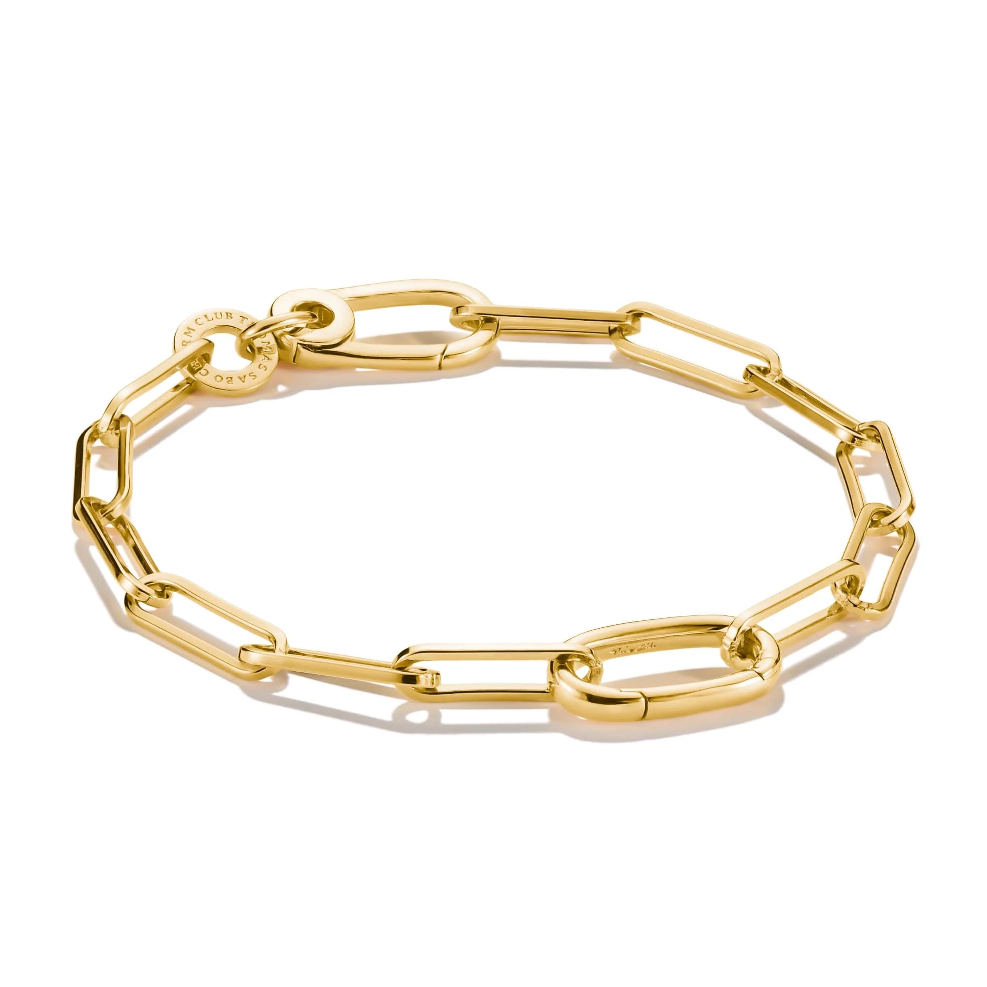 Thomas Sabo Charm Club Connect aranyozott karkötő 17 cm - C1205-413-39-L17